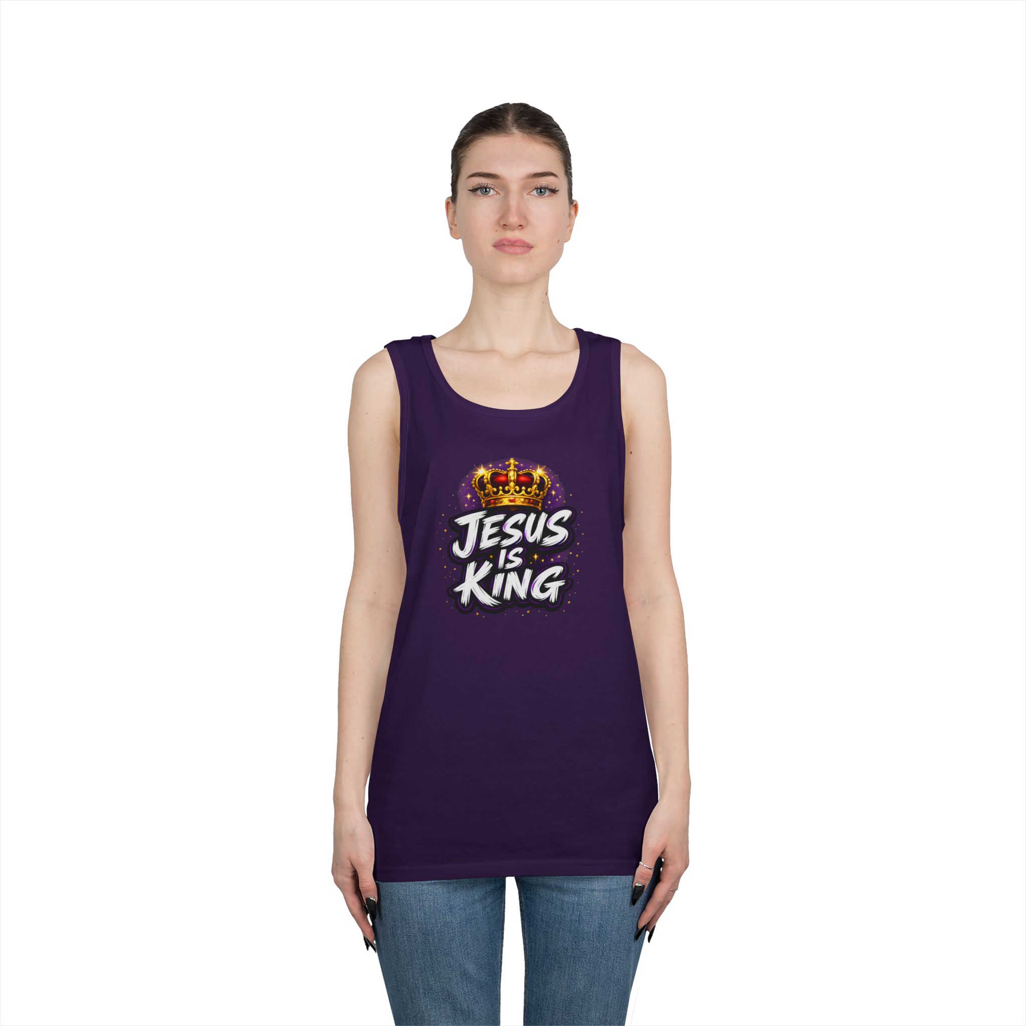 Jesus Is King Tank — Royal Radiance Edition