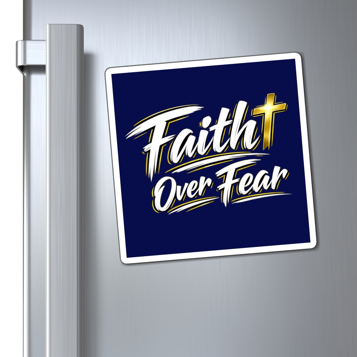 Faith Over Fear Magnet — Golden Courage Reminder - Image 6