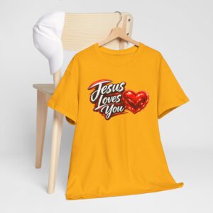 Jesus Loves You — Heart Design Tee