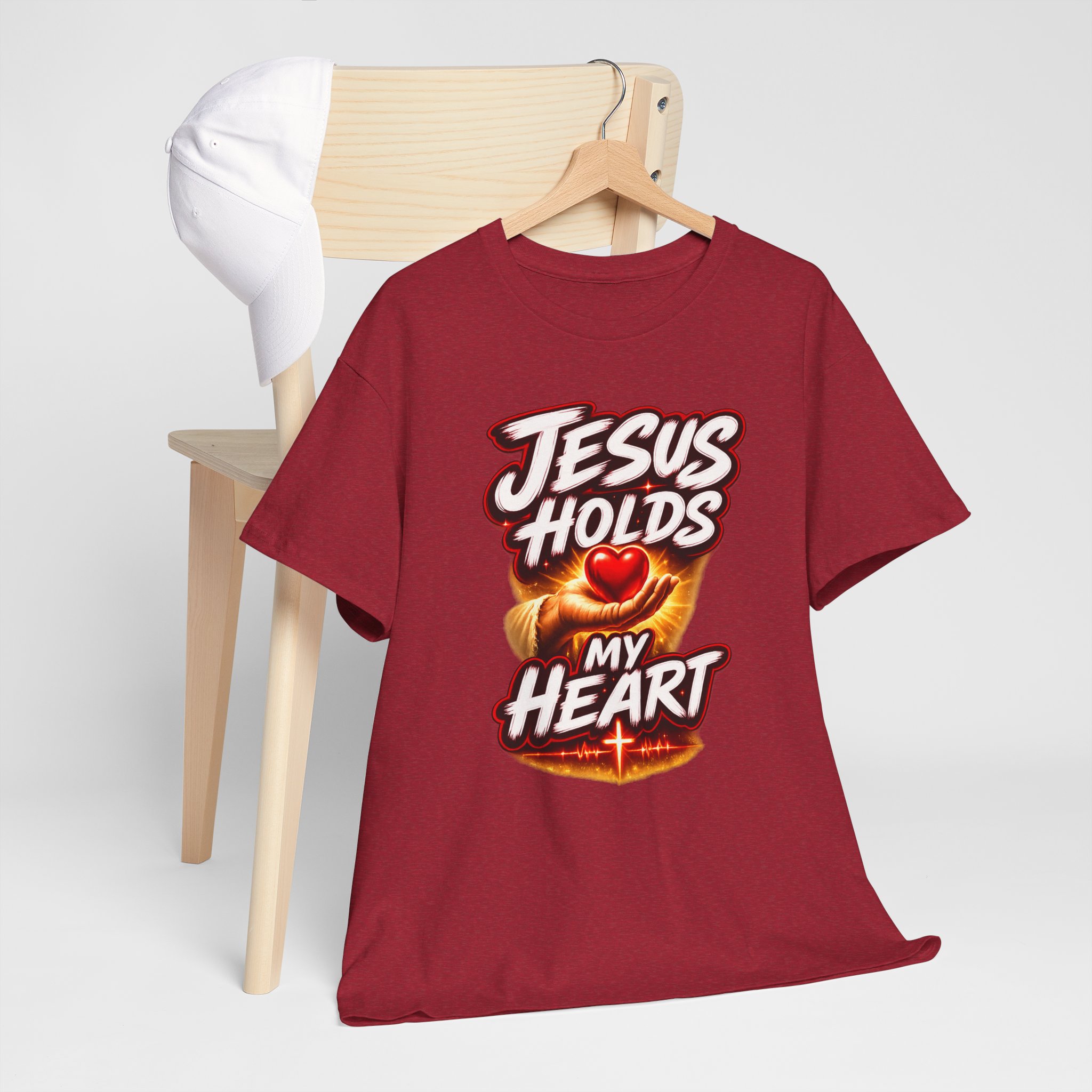 Jesus Holds My Heart Tee — Crimson Mercy Edition - Image 69