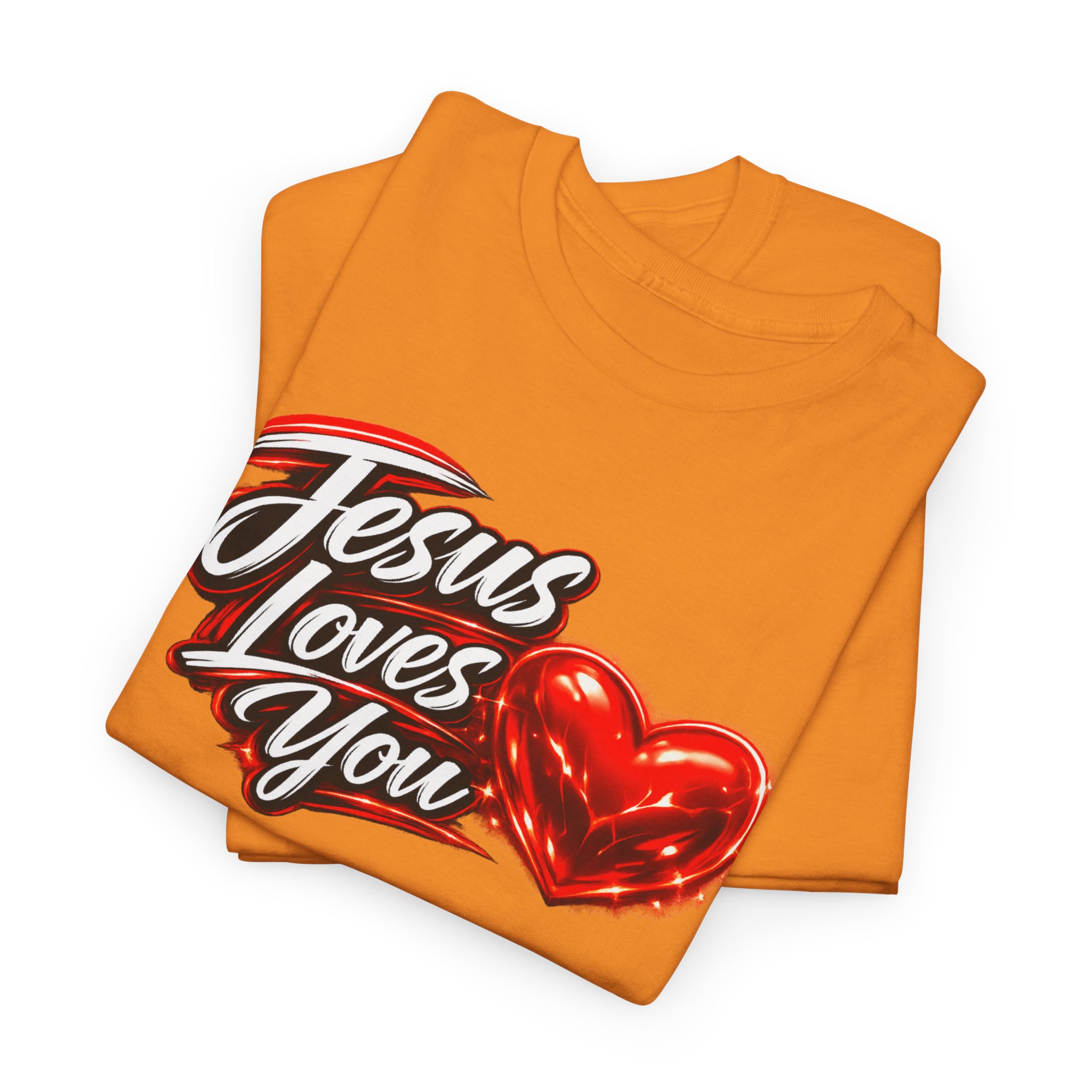 Jesus Loves You — Heart Design Tee - Image 26