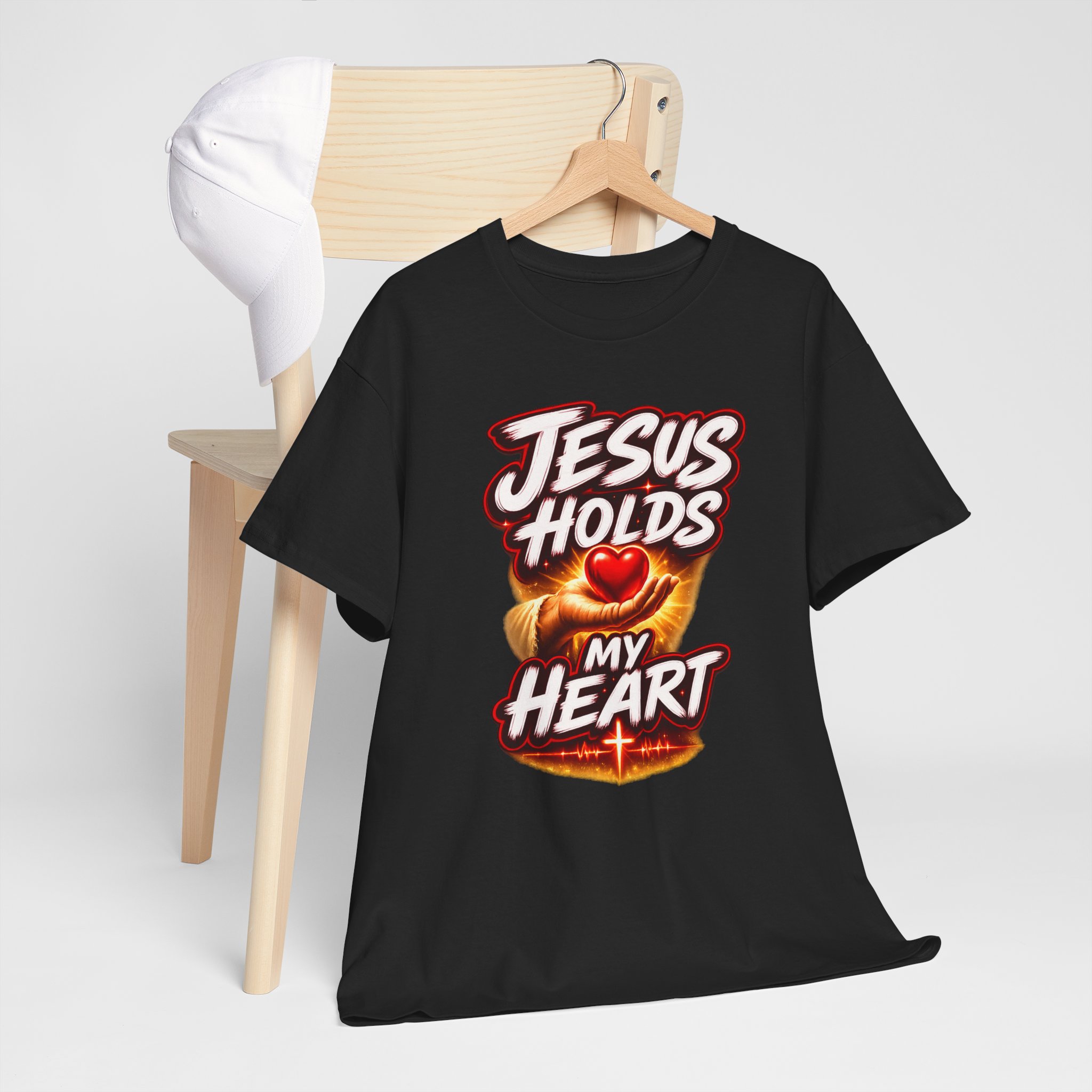 Jesus Holds My Heart Tee — Crimson Mercy Edition - Image 15