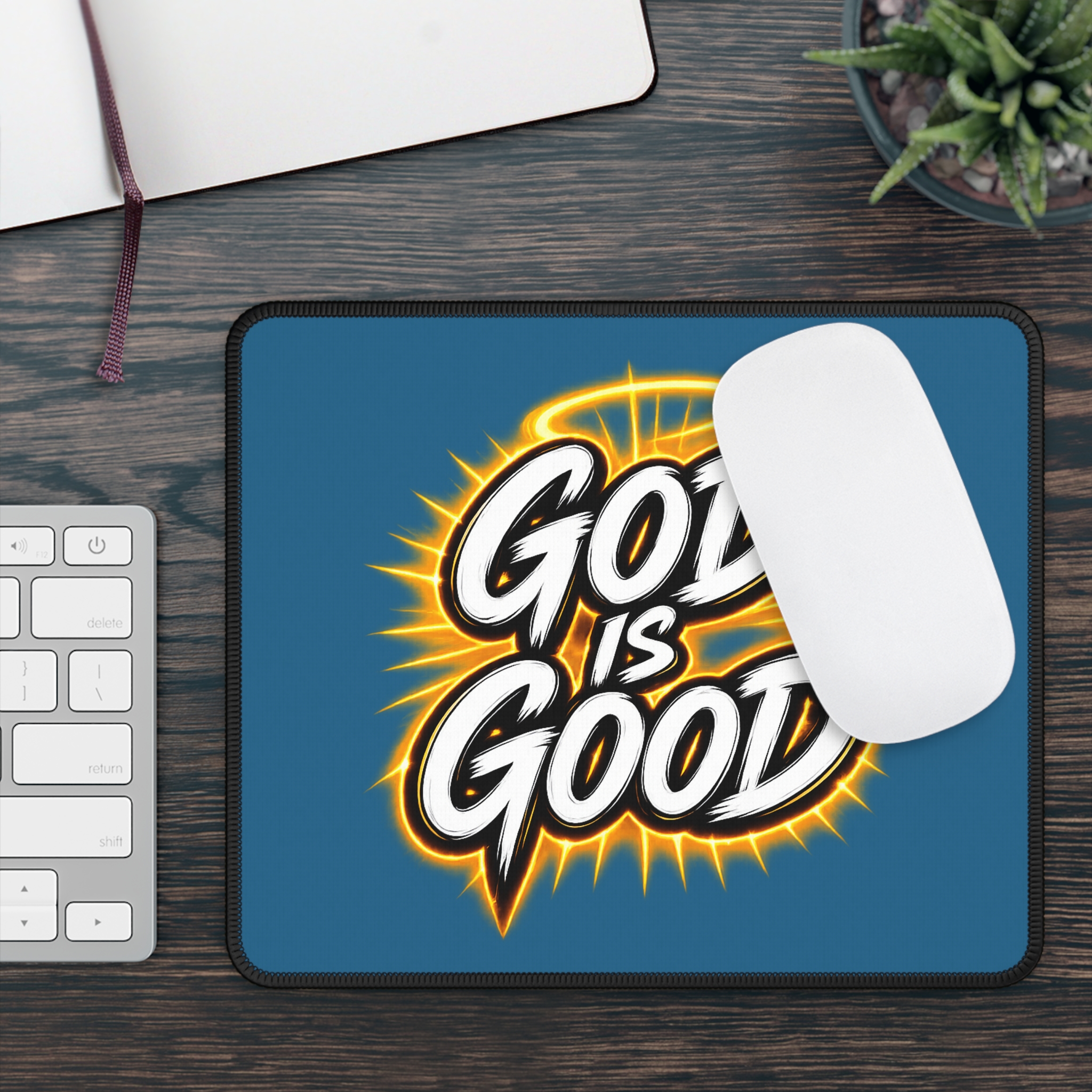 God Is Good — Radiant Praise Mouse Pad - Image 3
