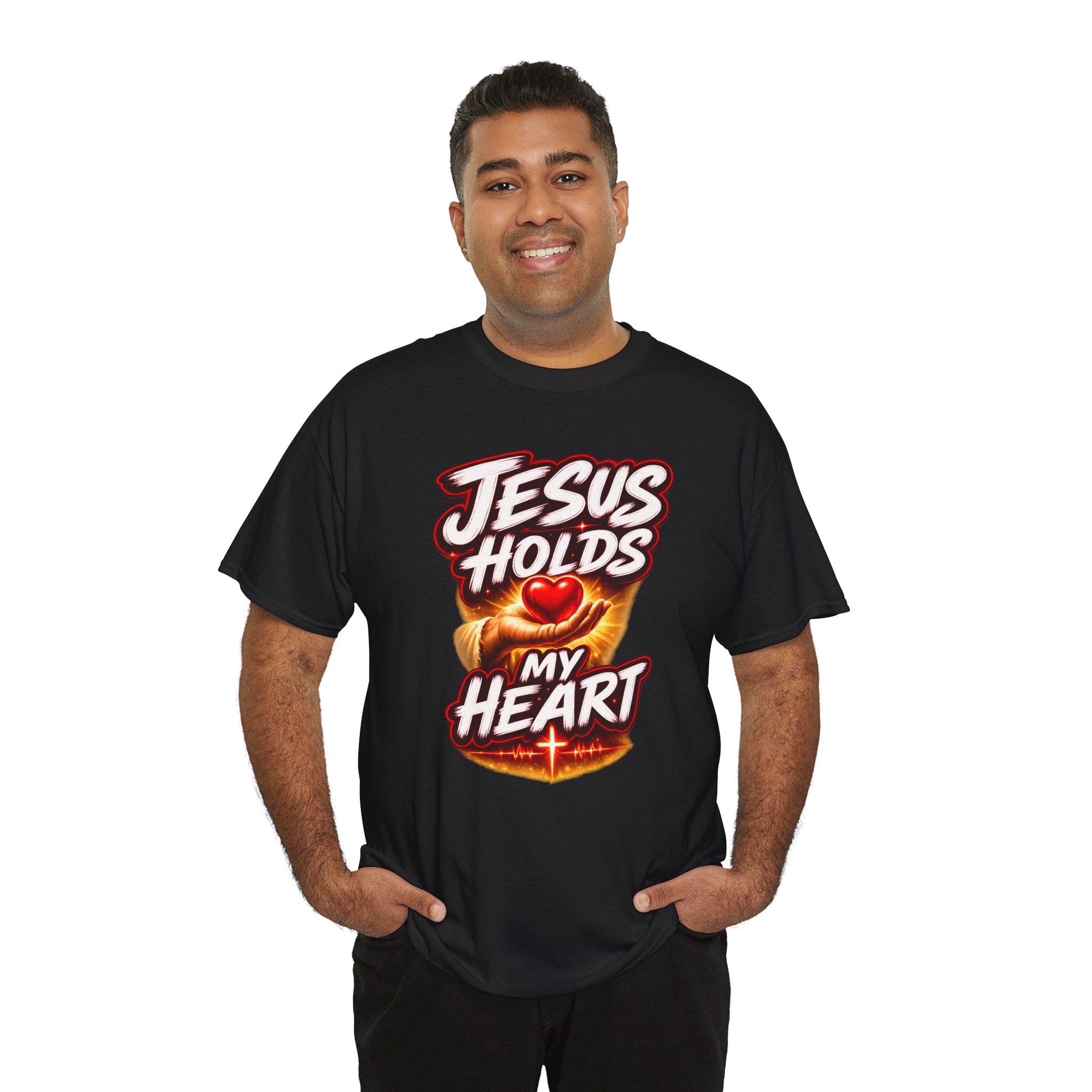 Jesus Holds My Heart Tee — Crimson Mercy Edition - Image 17