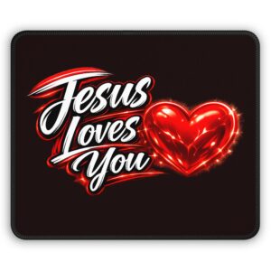 Jesus Loves You — Radiant Mercy Mouse Pad
