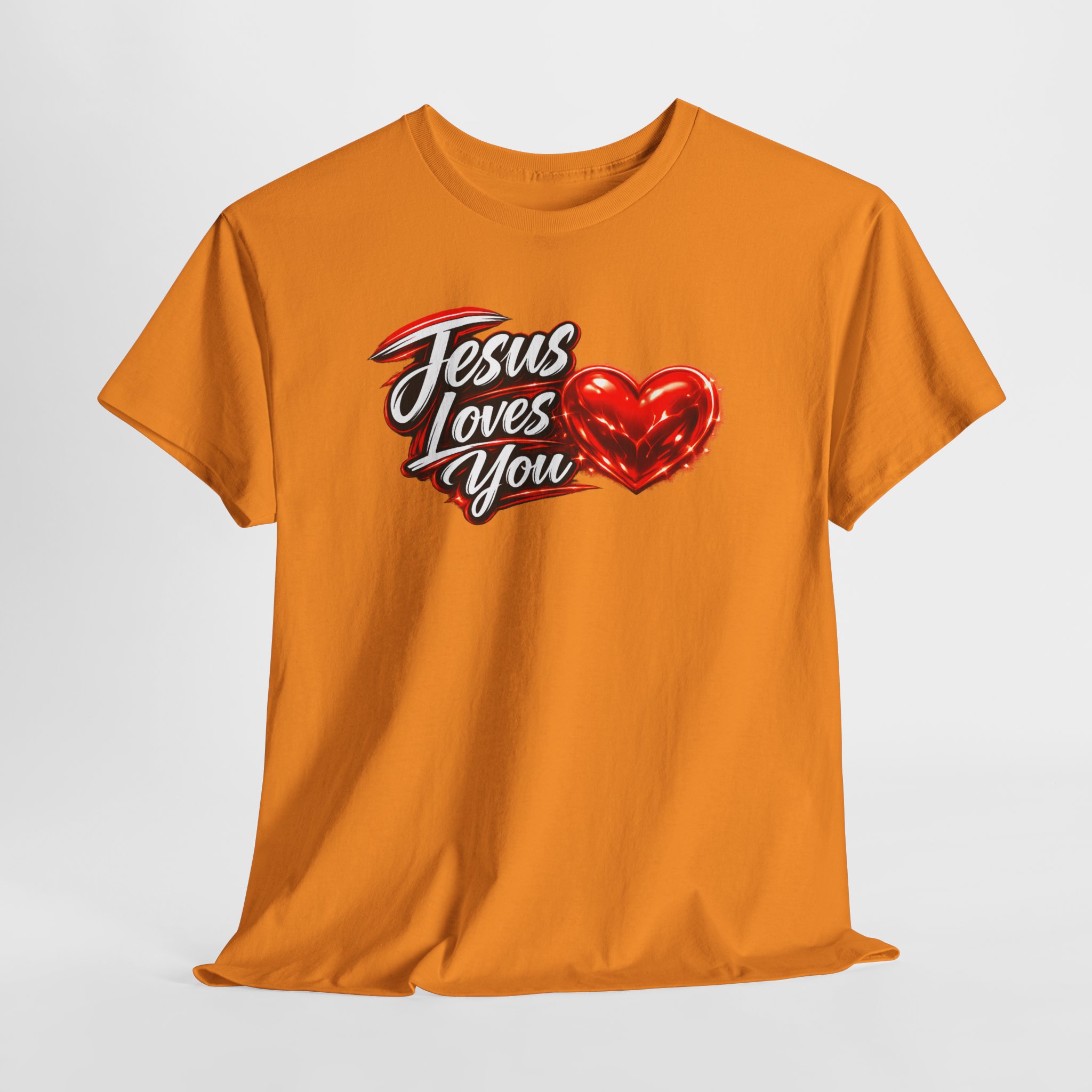 Jesus Loves You — Heart Design Tee - Image 25