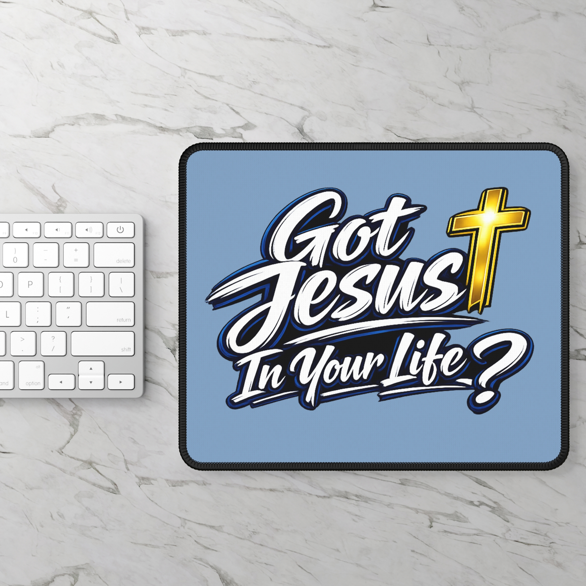 Got Jesus In Your Life — Deep Blue Encounter Mouse Pad - Image 2