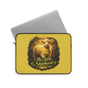 The Lord Is My Shepherd — Golden Guidance Laptop Sleeve