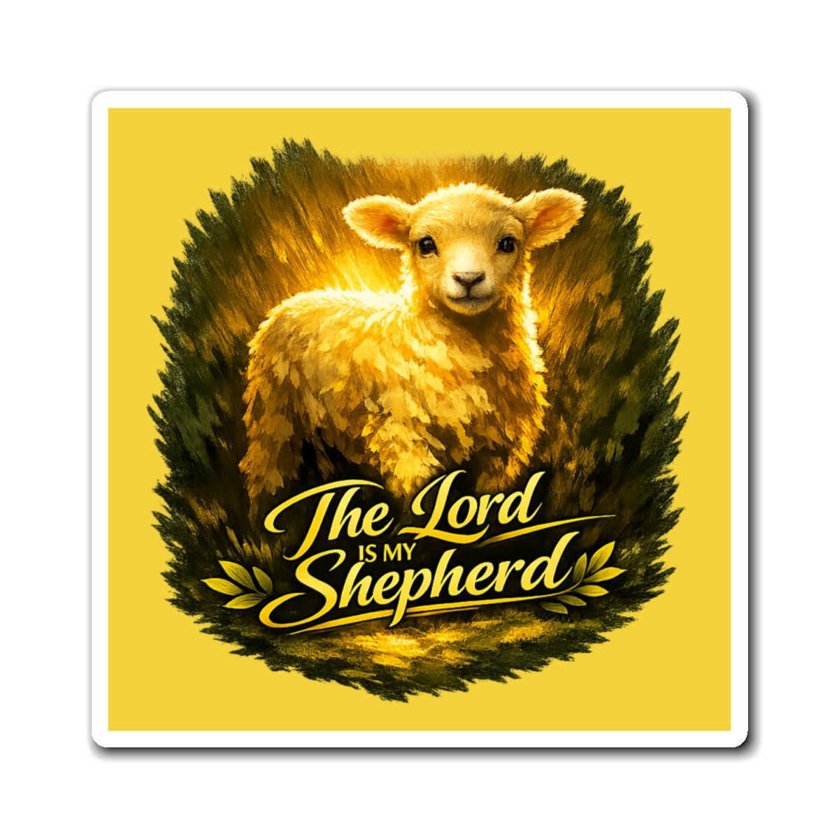 The Lord Is My Shepherd Magnet — Golden Pasture Peace - Image 3