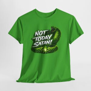 Not Today Satan! — Electric Glow Victory Tee