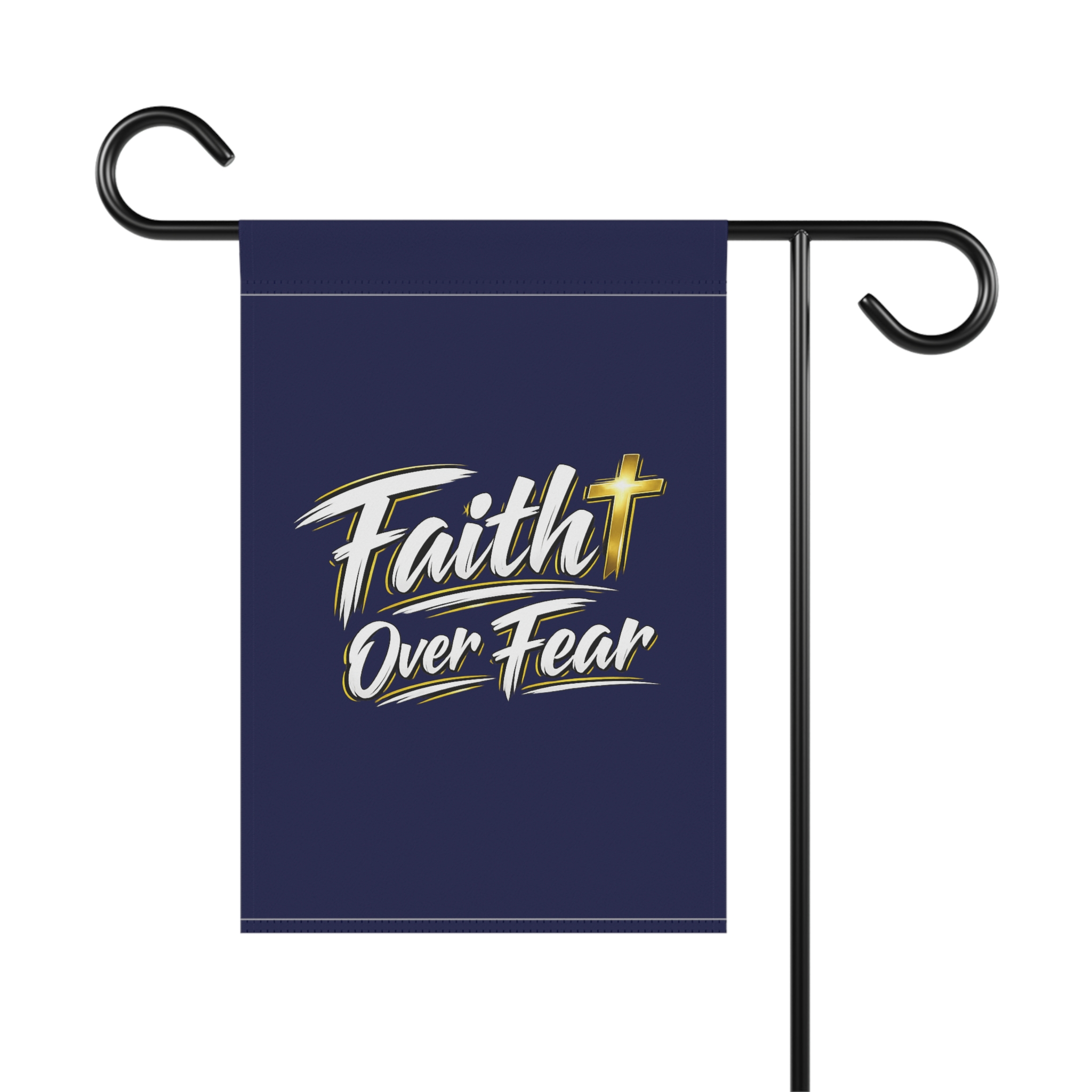 Faith Over Fear Garden & House Banner - Courage at Your Doorstep - Image 2