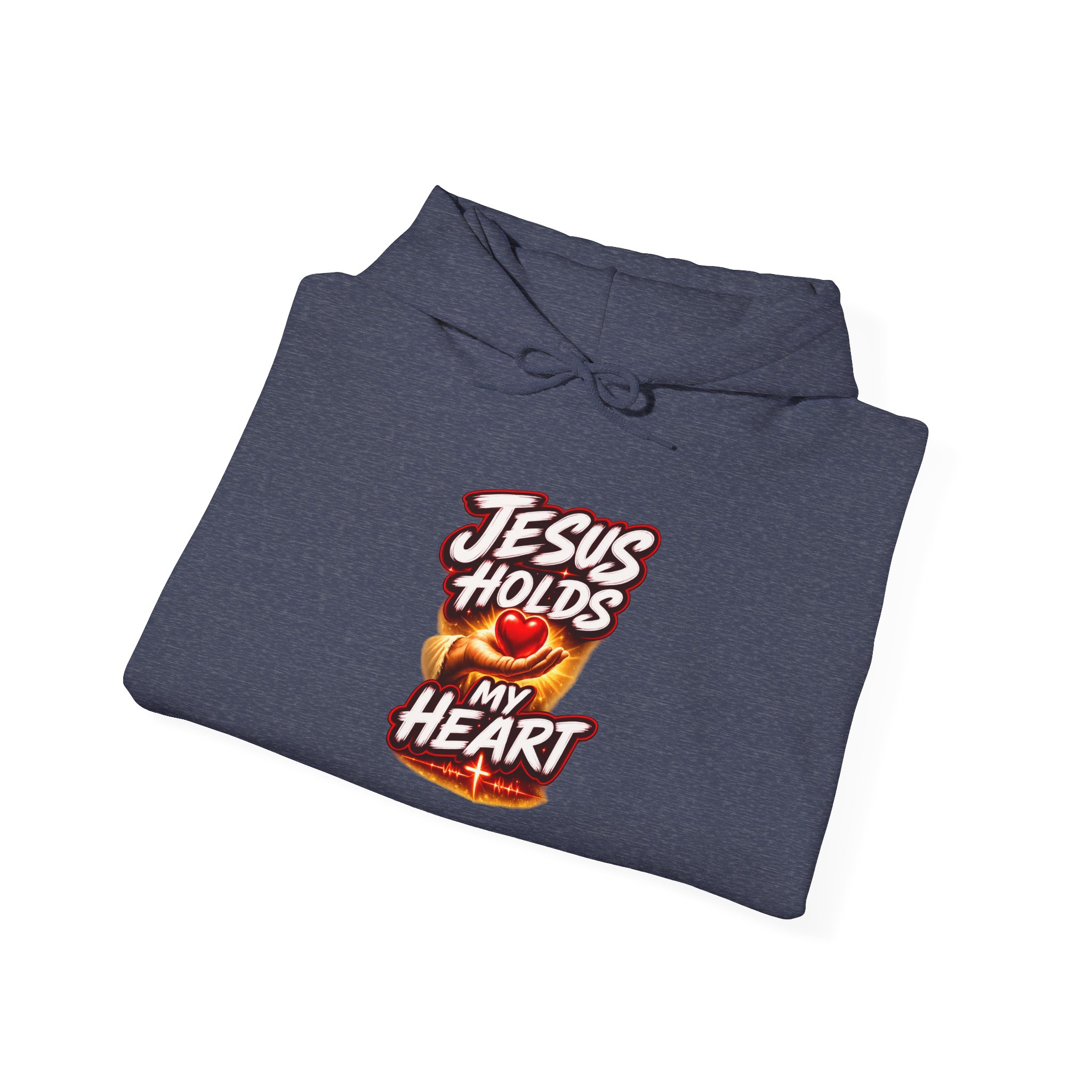 Jesus Holds My Heart – Crimson Mercy Hoodie - Image 75