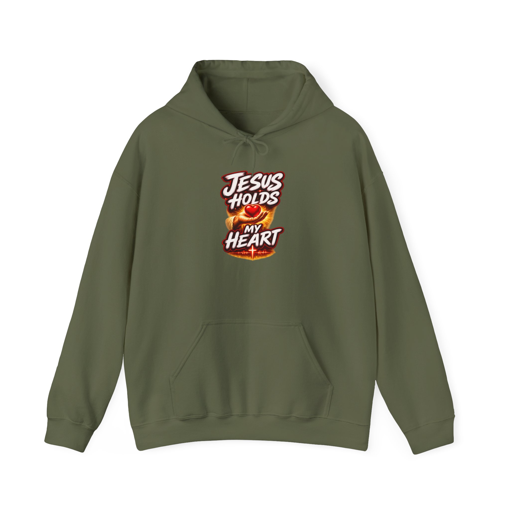 Jesus Holds My Heart – Crimson Mercy Hoodie - Image 49