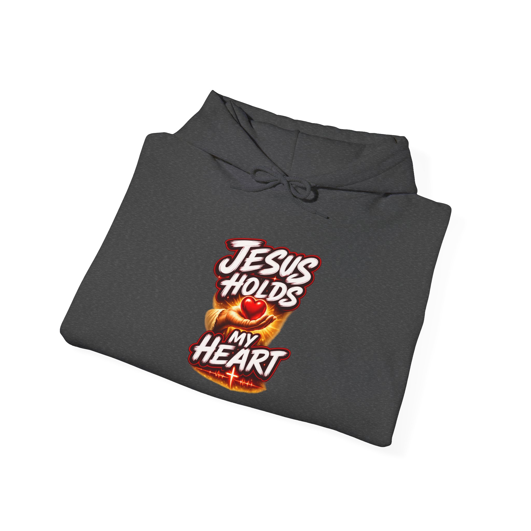 Jesus Holds My Heart – Crimson Mercy Hoodie - Image 69