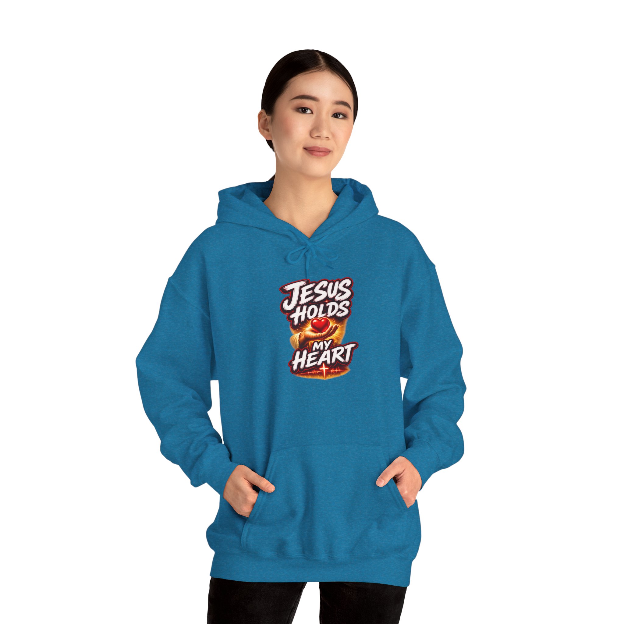 Jesus Holds My Heart – Crimson Mercy Hoodie - Image 35