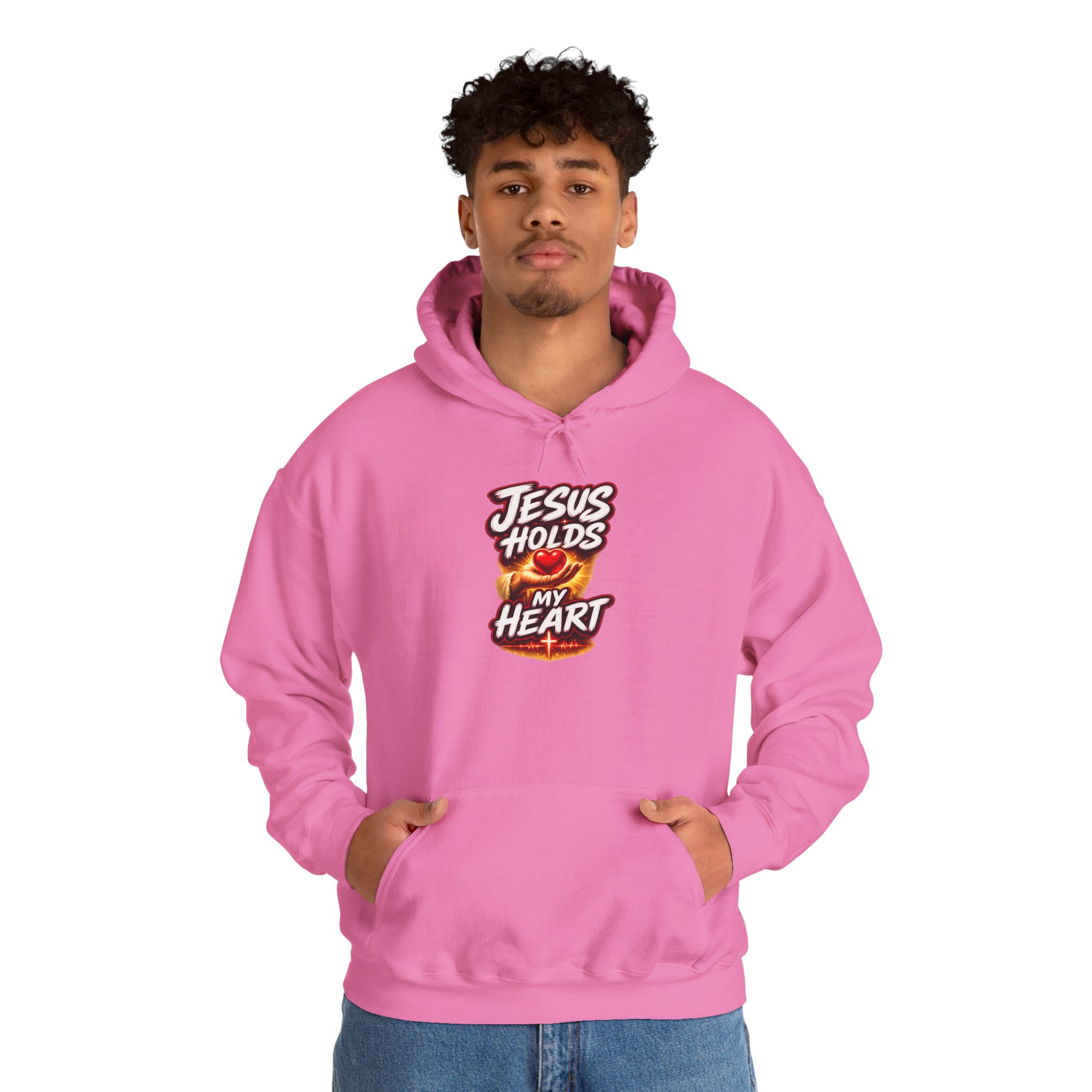 Jesus Holds My Heart – Crimson Mercy Hoodie - Image 39