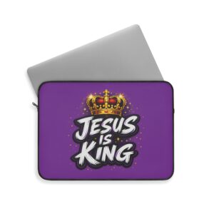 Jesus Is King — Royal Radiance Laptop Sleeve