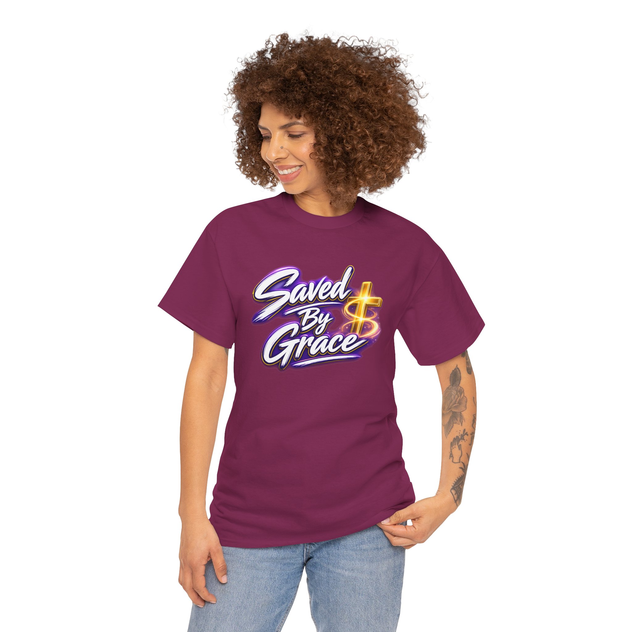 Saved By Grace Tee — Redemption That Radiates - Image 58