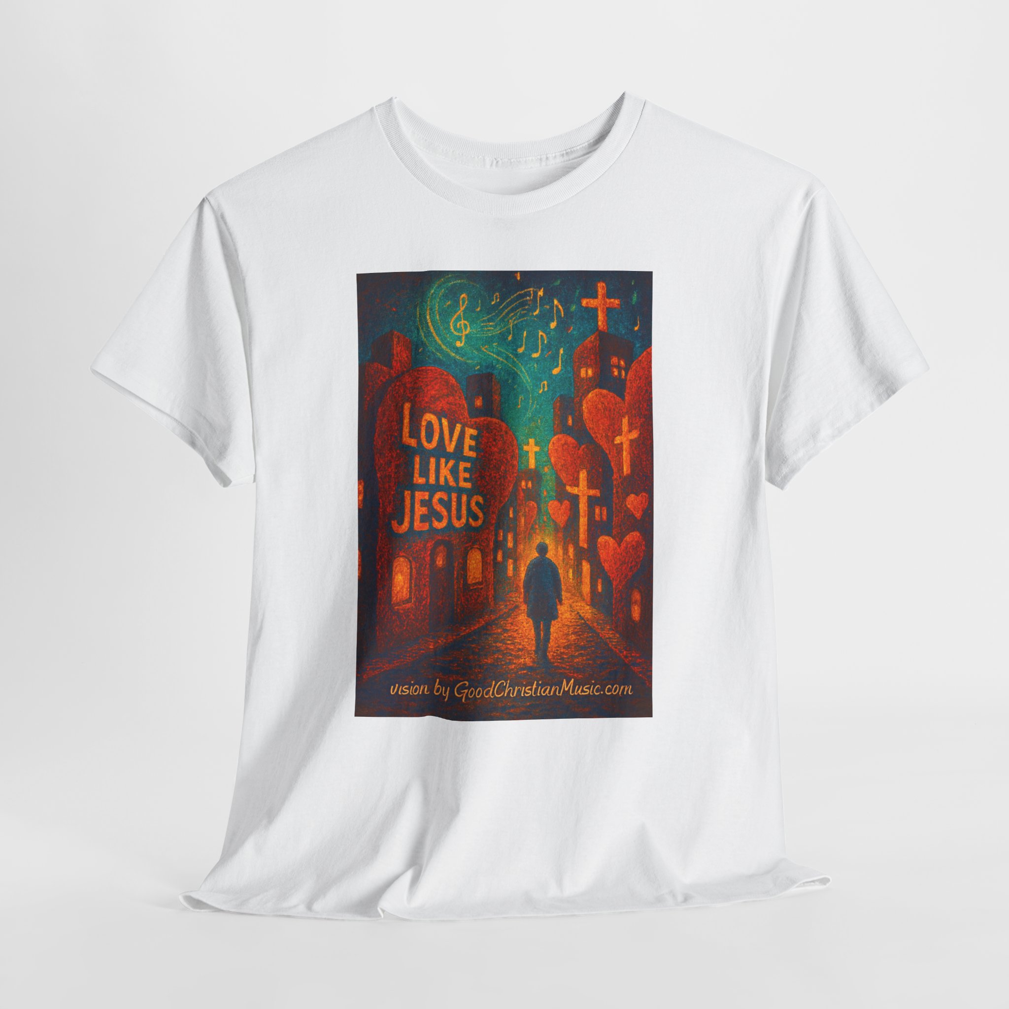 Love Like Jesus - City of Hearts Tee Shirt - Image 5