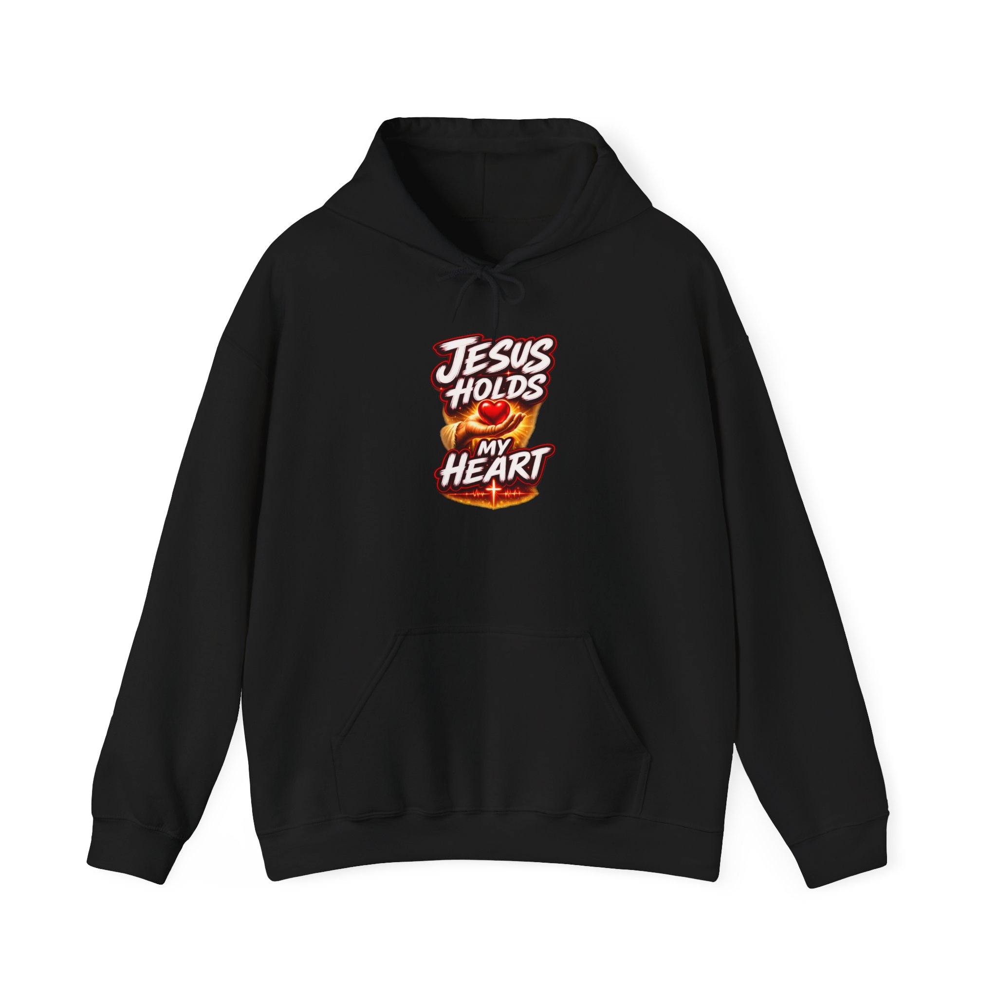 Jesus Holds My Heart – Crimson Mercy Hoodie - Image 13