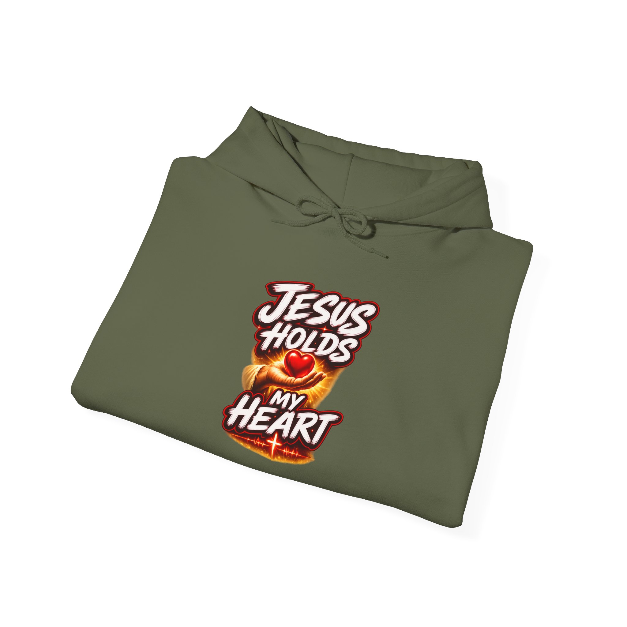Jesus Holds My Heart – Crimson Mercy Hoodie - Image 51