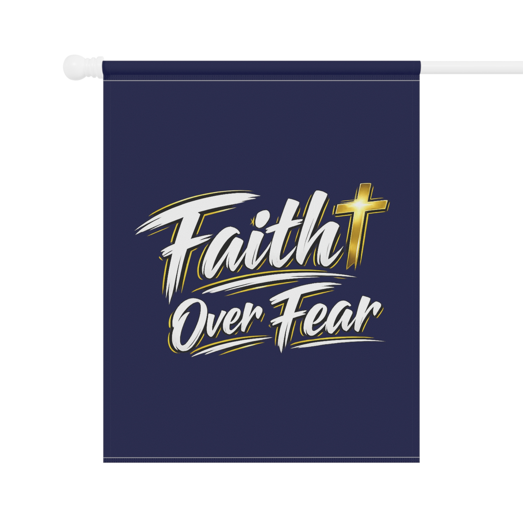 Faith Over Fear Garden & House Banner - Courage at Your Doorstep - Image 6