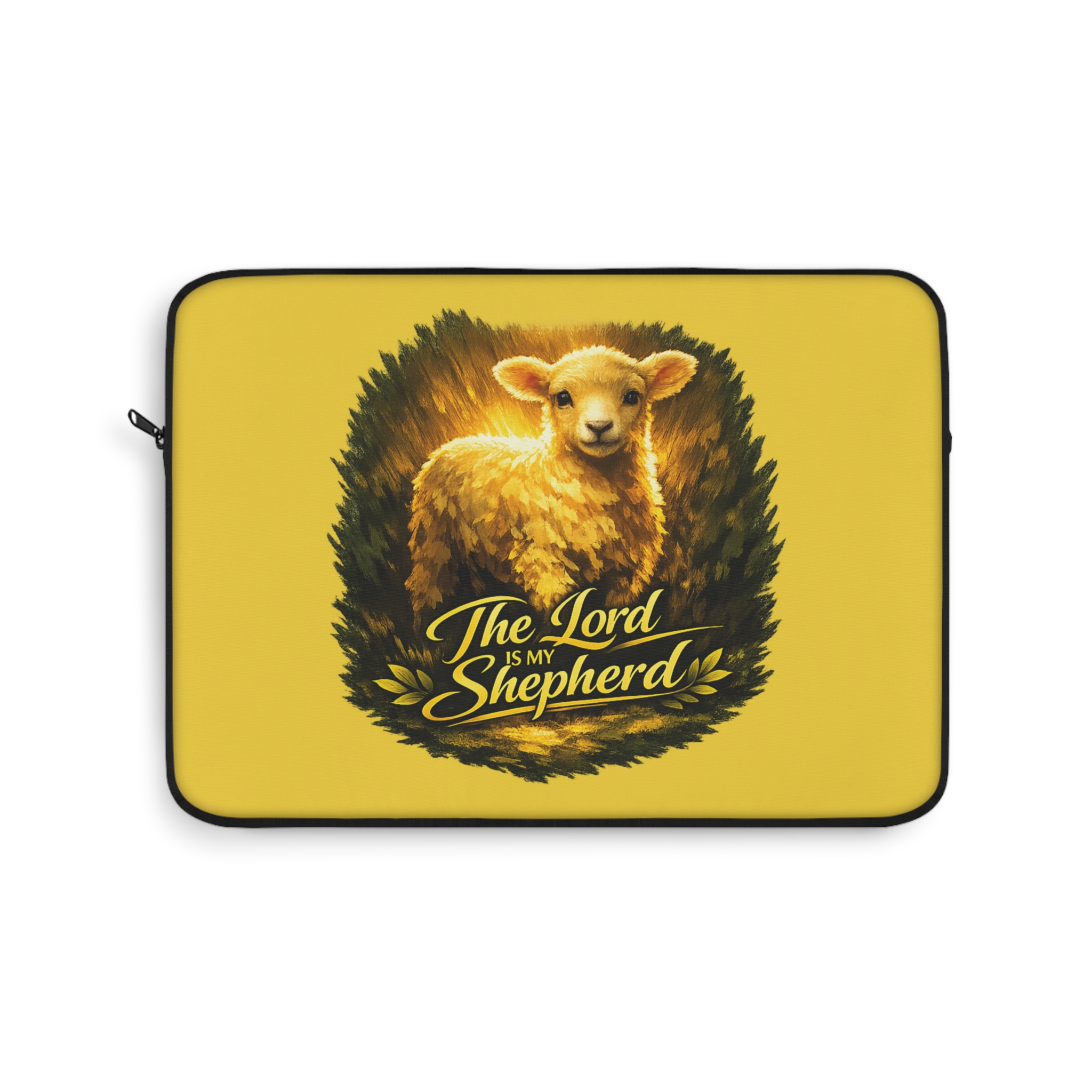 The Lord Is My Shepherd — Golden Guidance Laptop Sleeve - Image 7