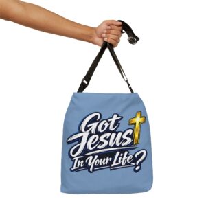 Got Jesus In Your Life Tote — Deep Blue Encounter Carryall