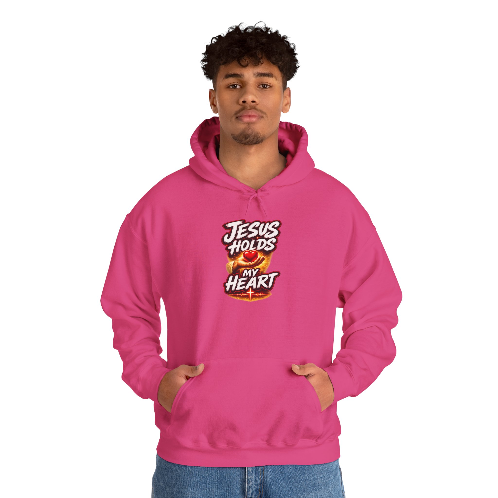 Jesus Holds My Heart – Crimson Mercy Hoodie - Image 45