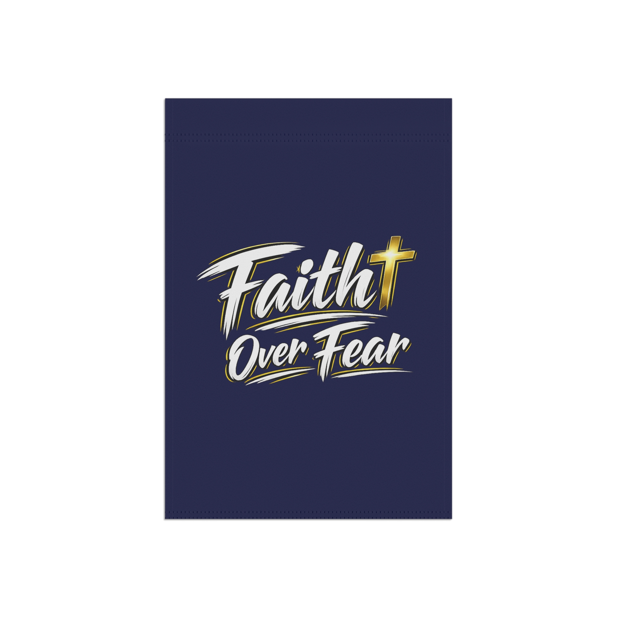 Faith Over Fear Garden & House Banner - Courage at Your Doorstep - Image 3