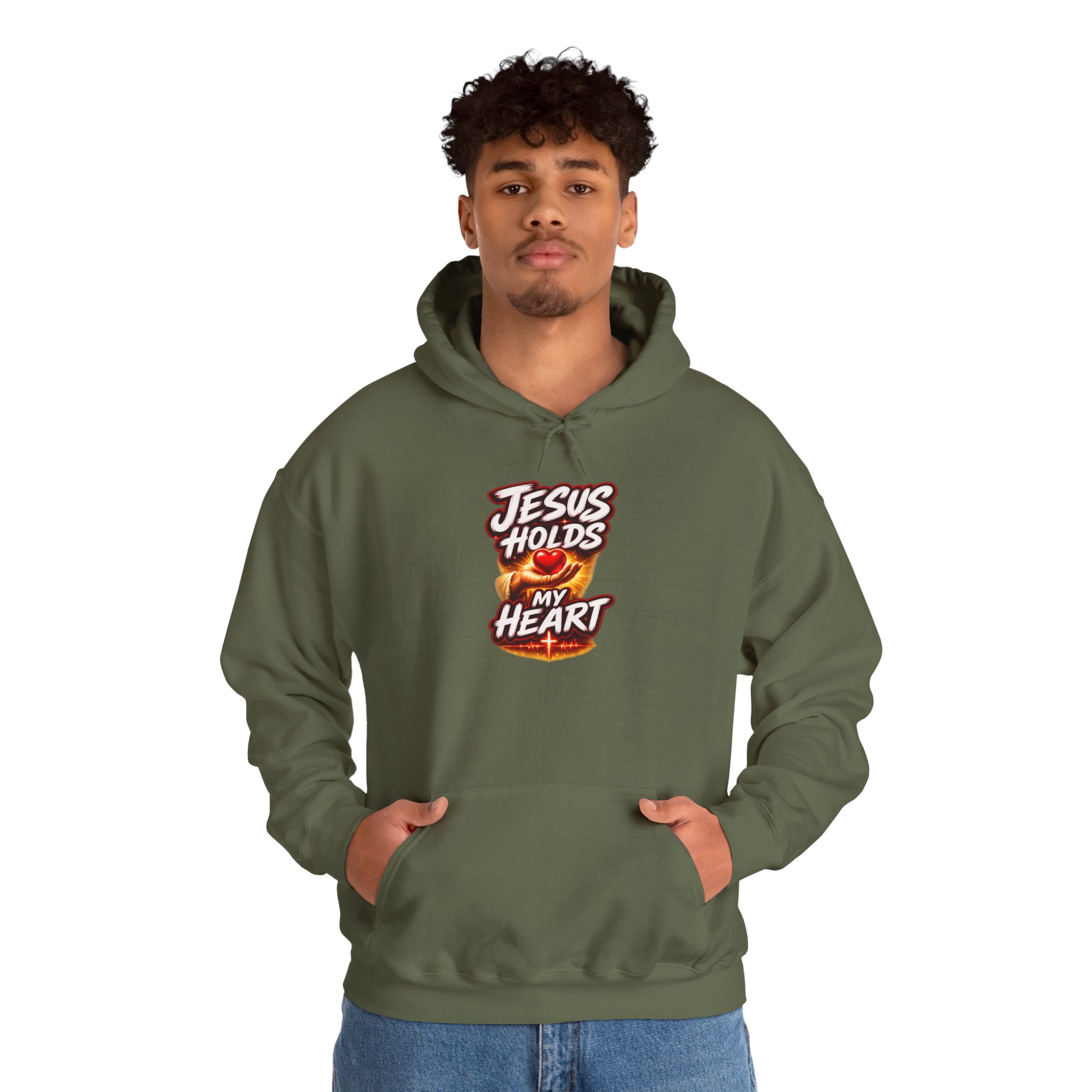 Jesus Holds My Heart – Crimson Mercy Hoodie - Image 53