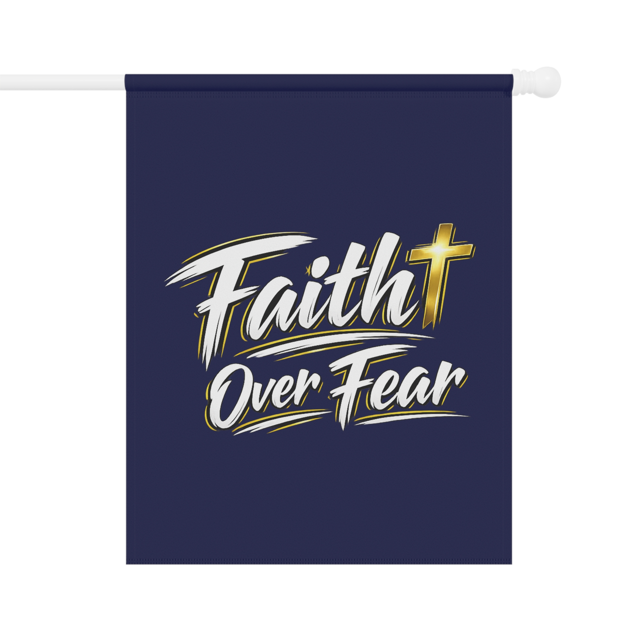 Faith Over Fear Garden & House Banner - Courage at Your Doorstep - Image 5