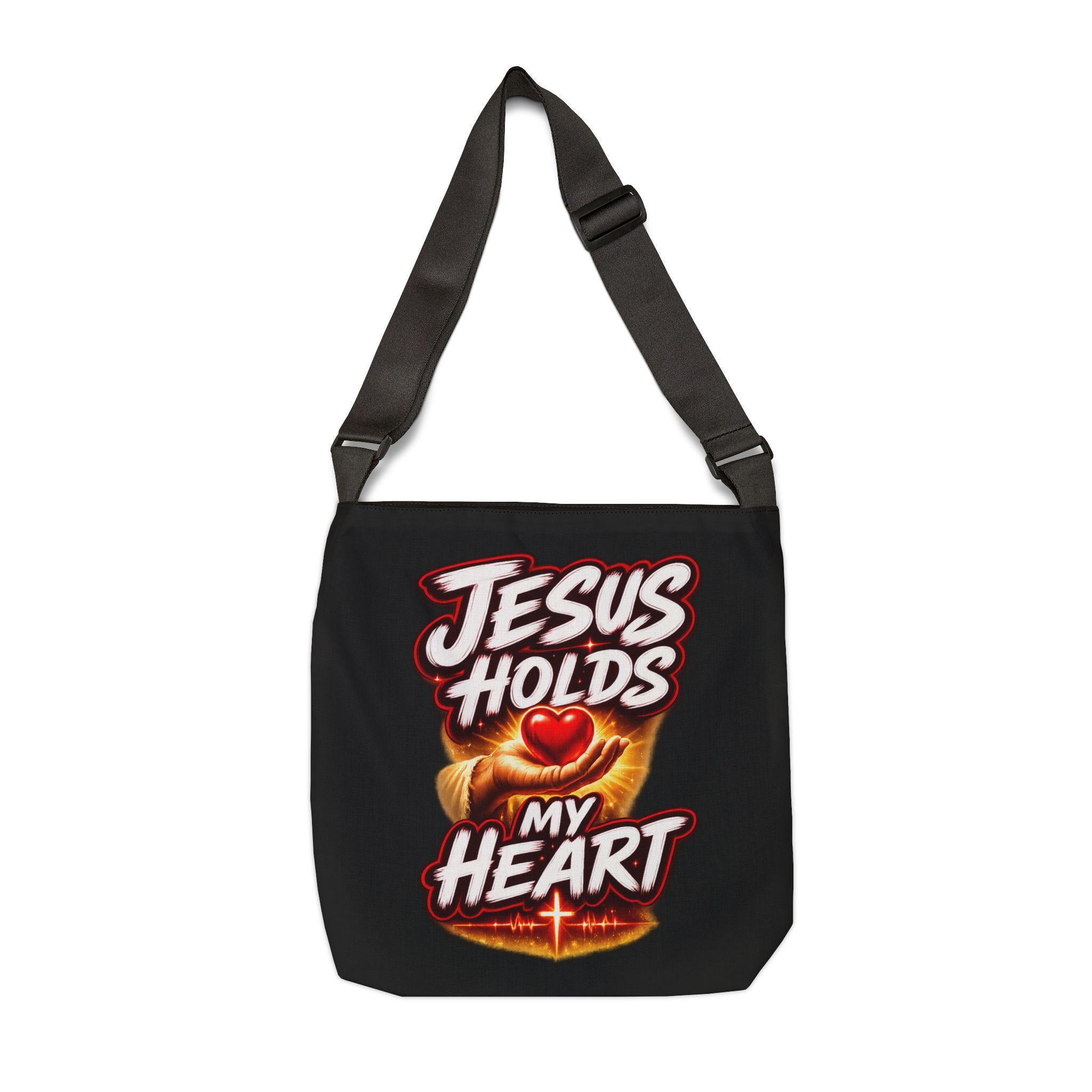 Jesus Holds My Heart Tote – Crimson Mercy Carryall - Image 8