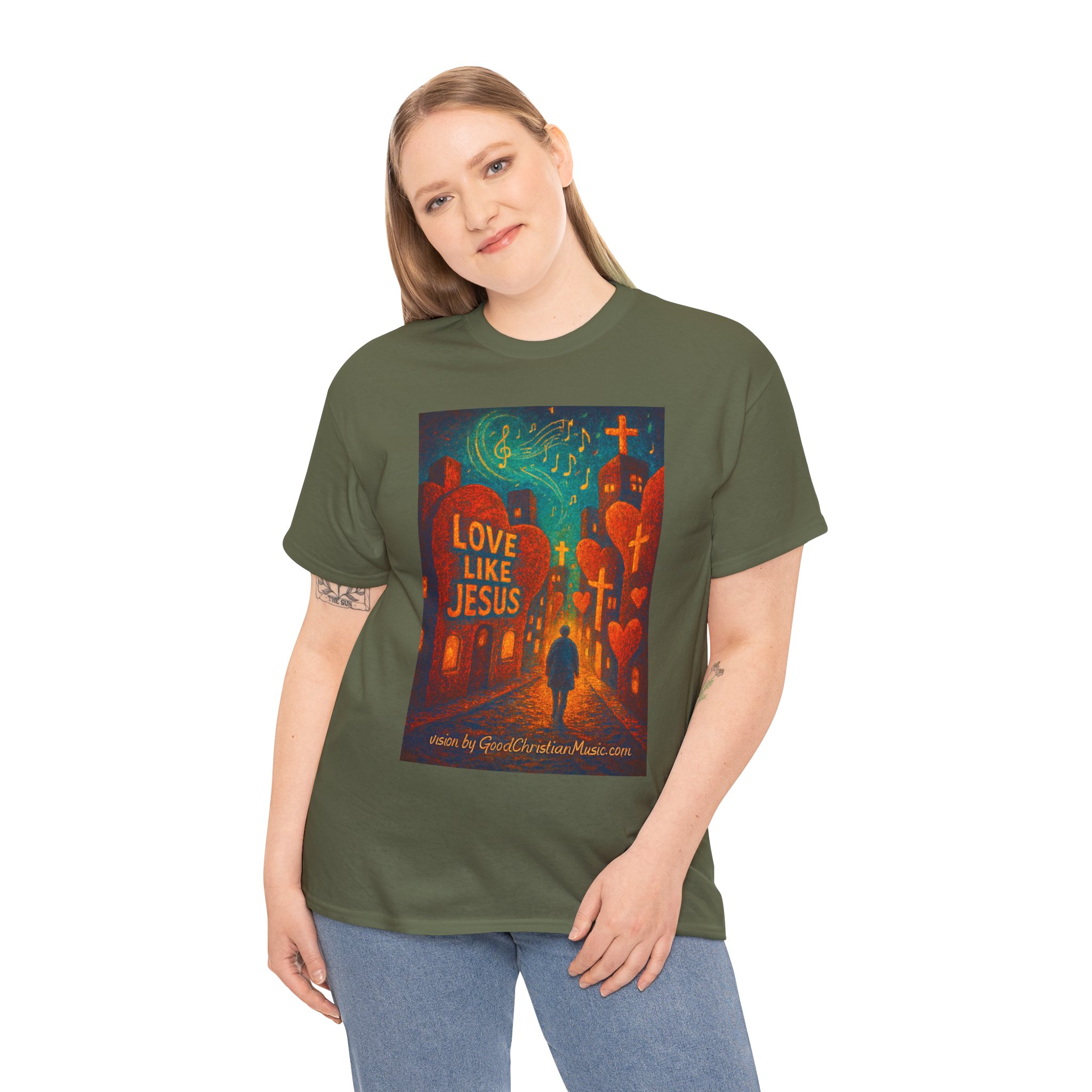 Love Like Jesus - City of Hearts Tee Shirt - Image 43