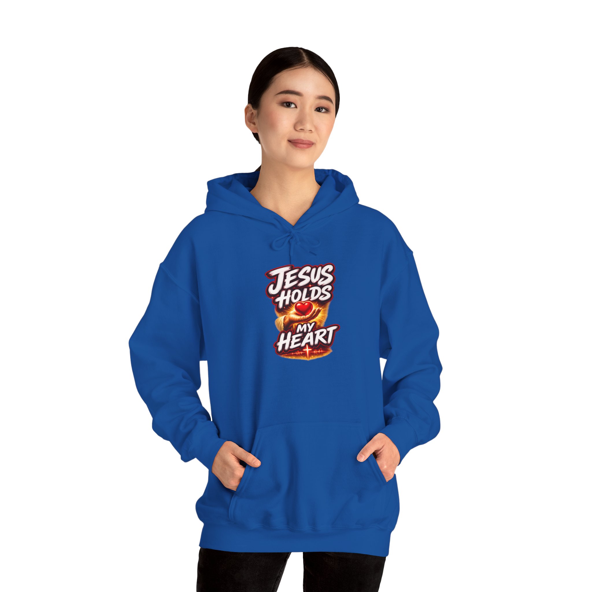 Jesus Holds My Heart – Crimson Mercy Hoodie - Image 23