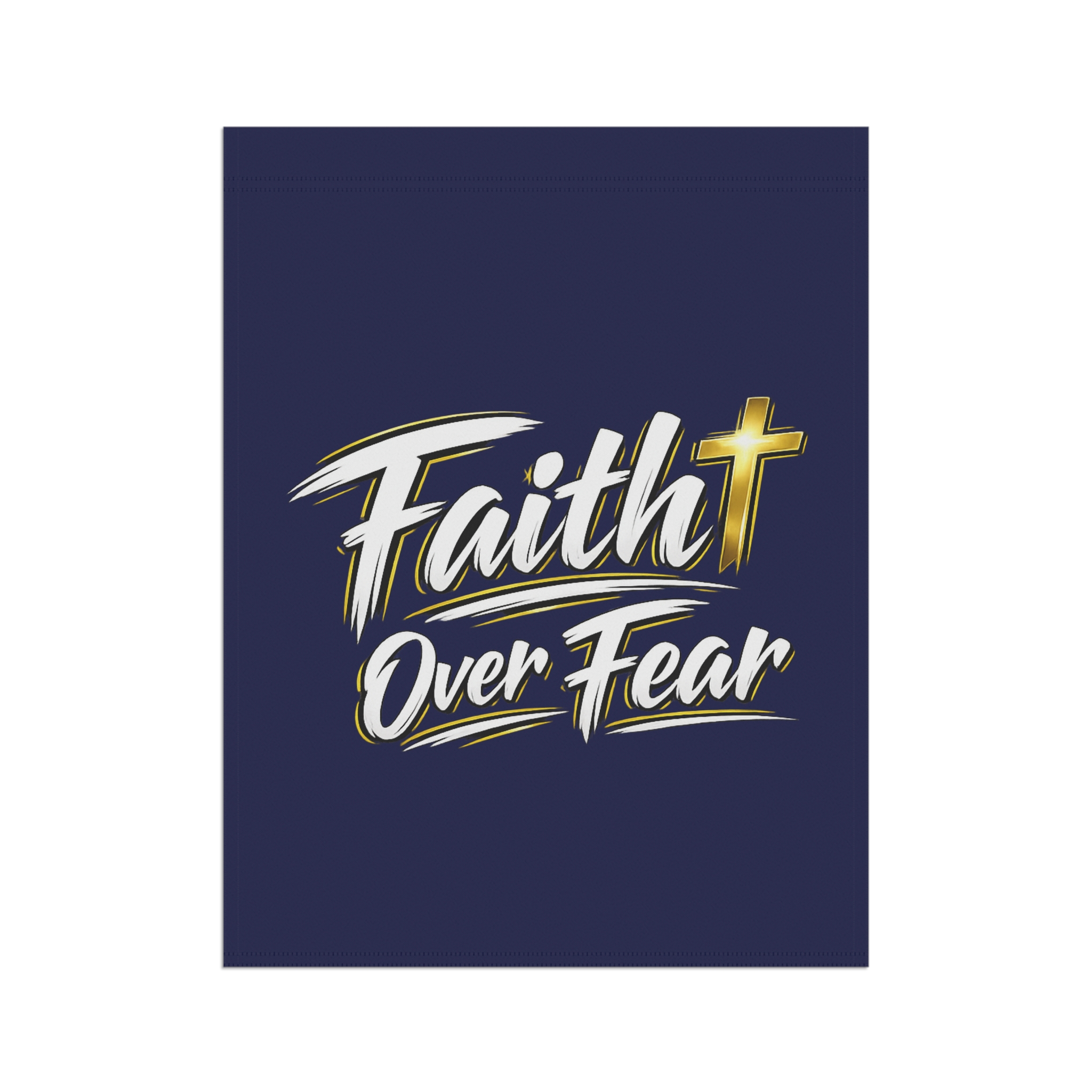 Faith Over Fear Garden & House Banner - Courage at Your Doorstep - Image 7