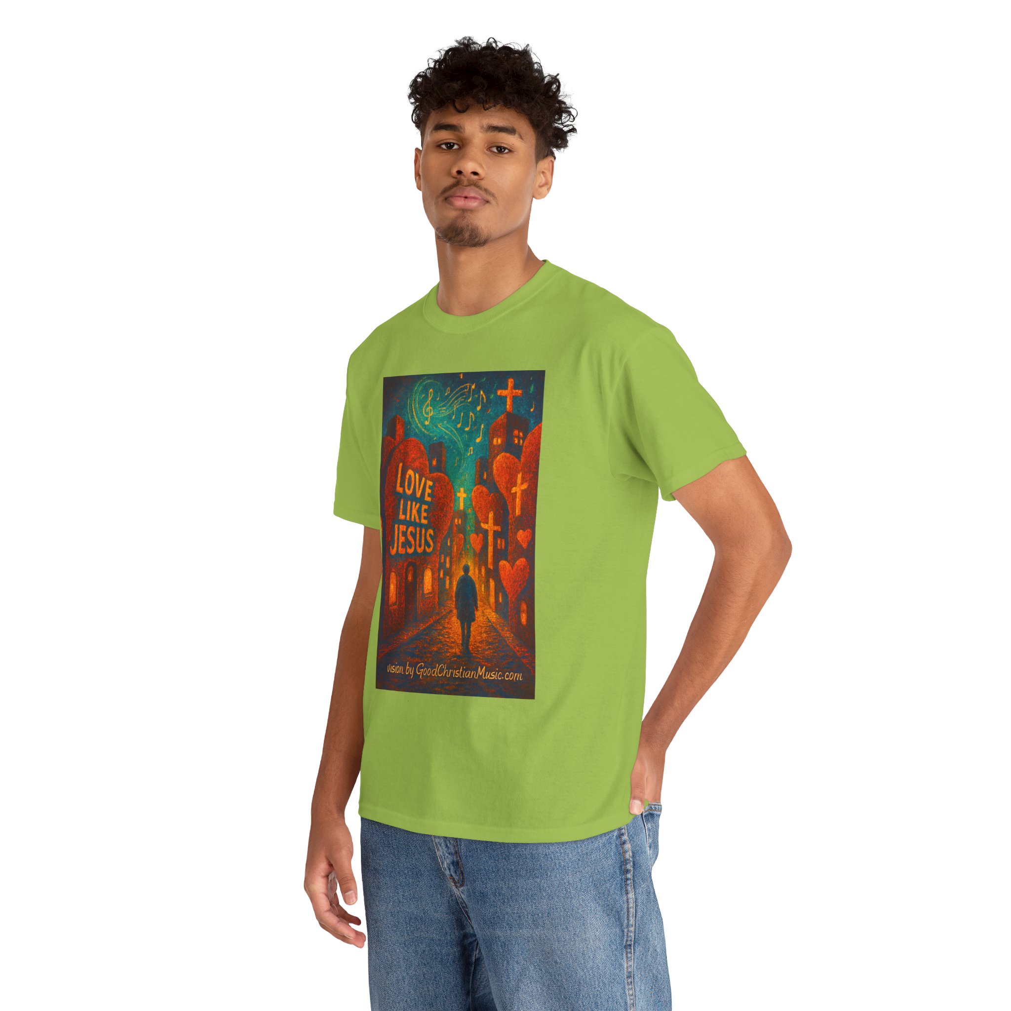 Love Like Jesus - City of Hearts Tee Shirt - Image 3