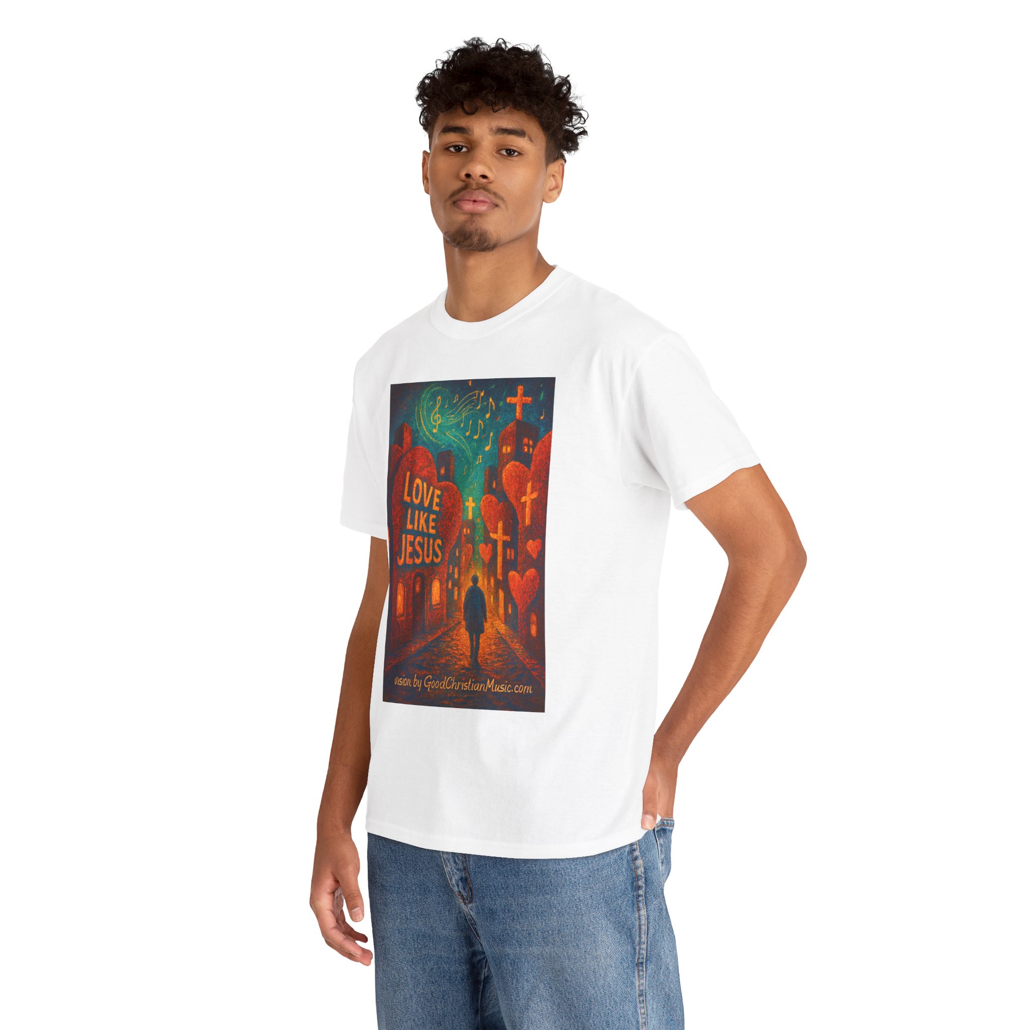 Love Like Jesus - City of Hearts Tee Shirt - Image 8
