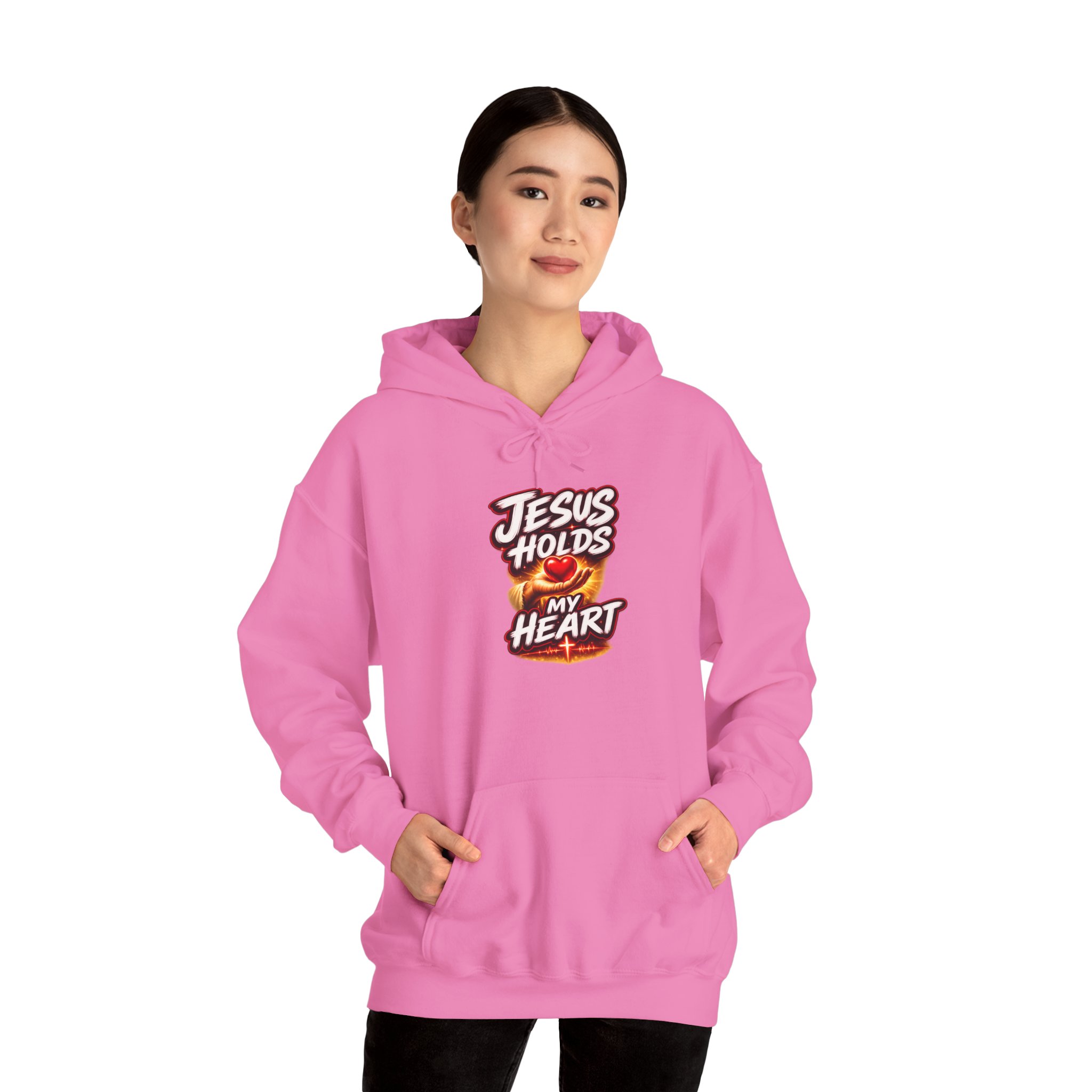 Jesus Holds My Heart – Crimson Mercy Hoodie - Image 41