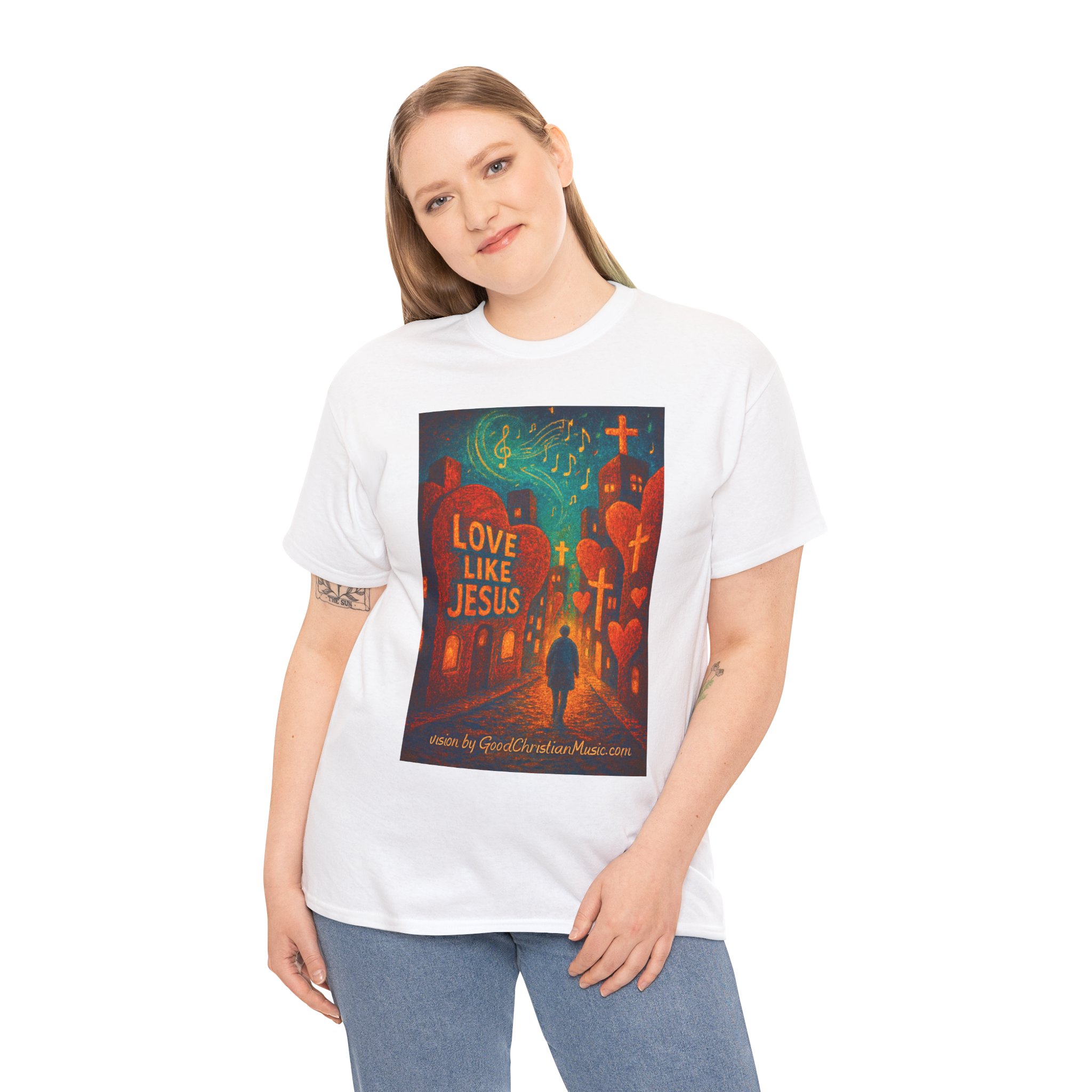 Love Like Jesus - City of Hearts Tee Shirt - Image 7