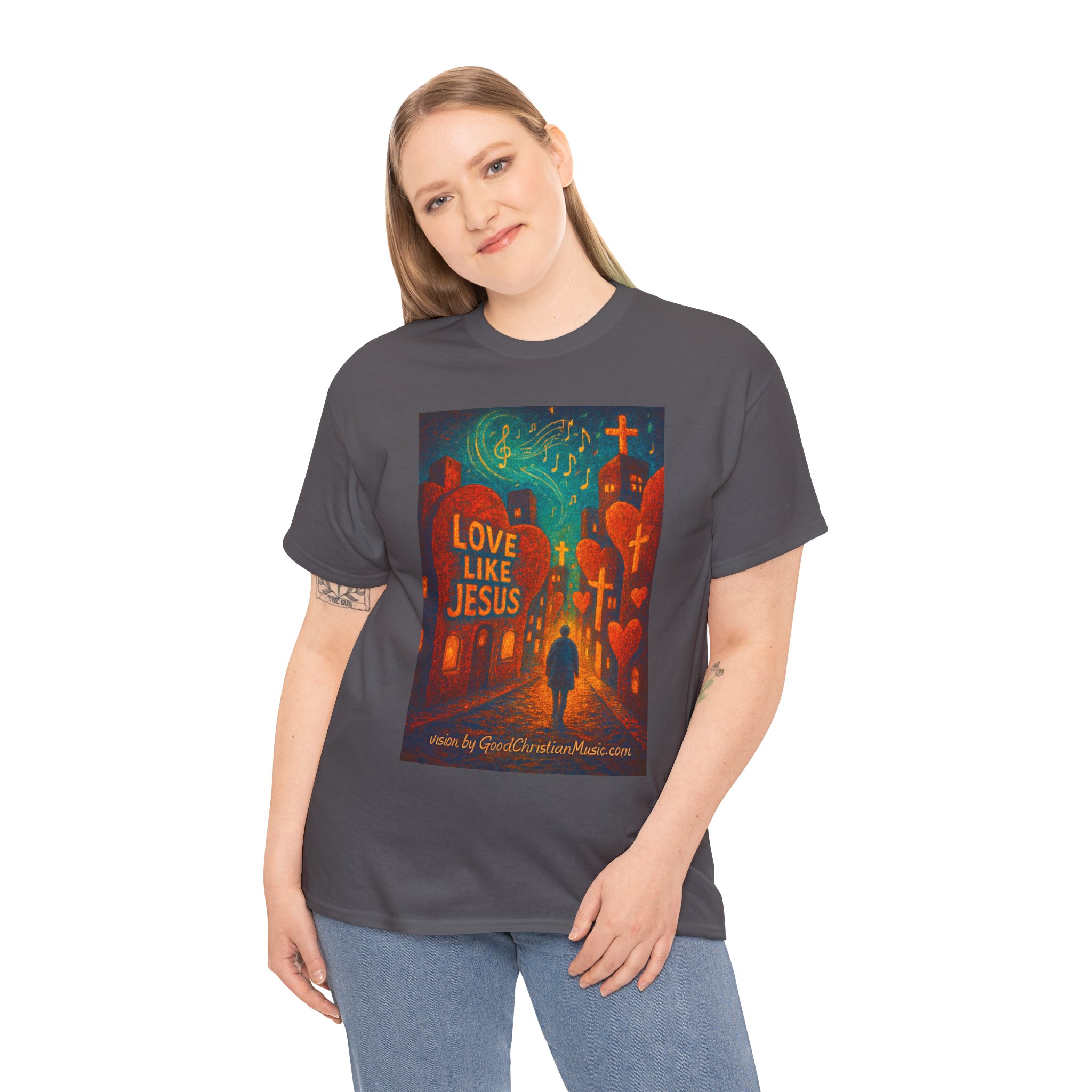 Love Like Jesus - City of Hearts Tee Shirt - Image 61
