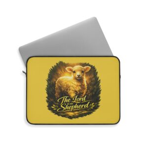 The Lord Is My Shepherd — Golden Guidance Laptop Sleeve
