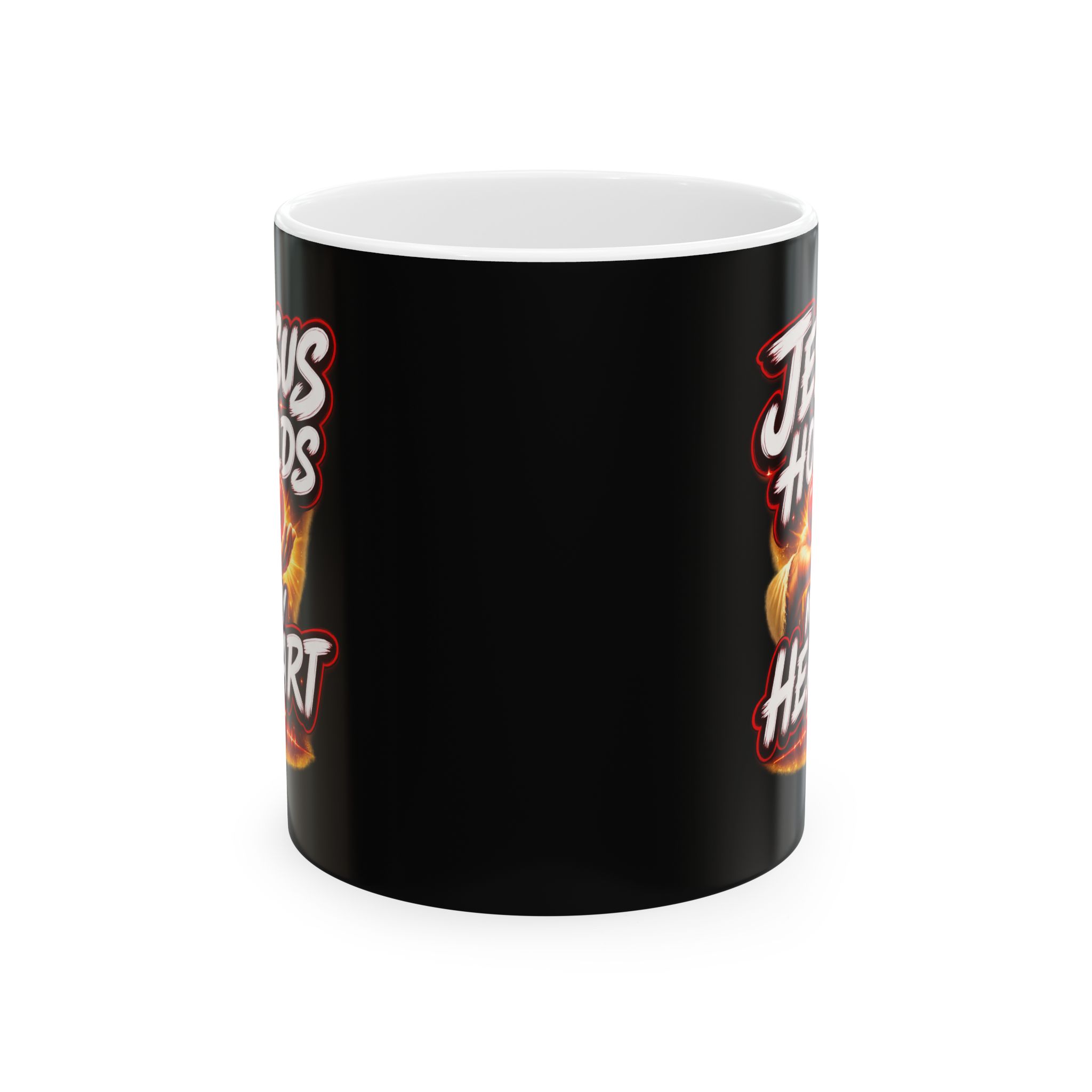 Jesus Owns My Heart — Crimson Mercy Coffee Mug - Image 2