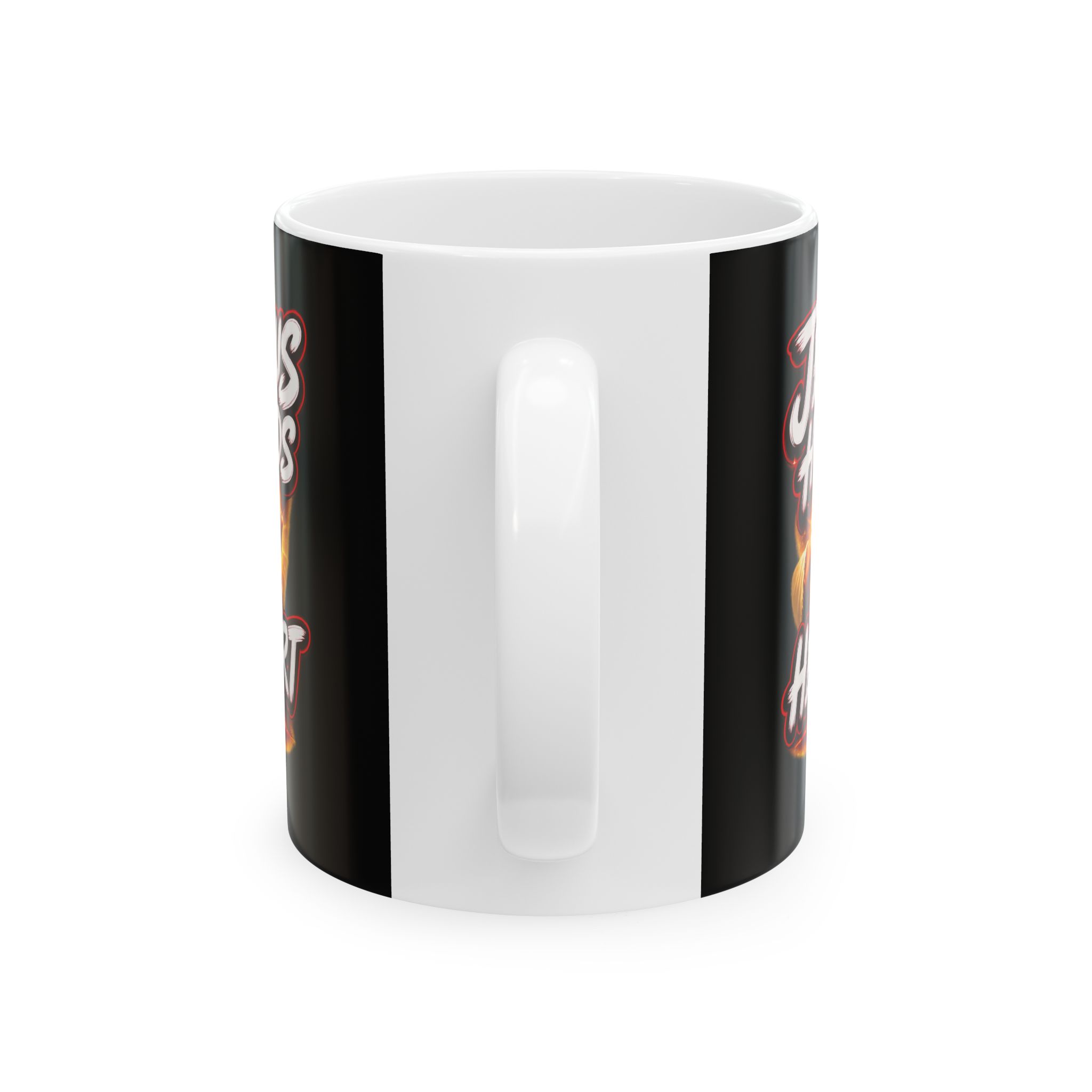 Jesus Owns My Heart — Crimson Mercy Coffee Mug - Image 3
