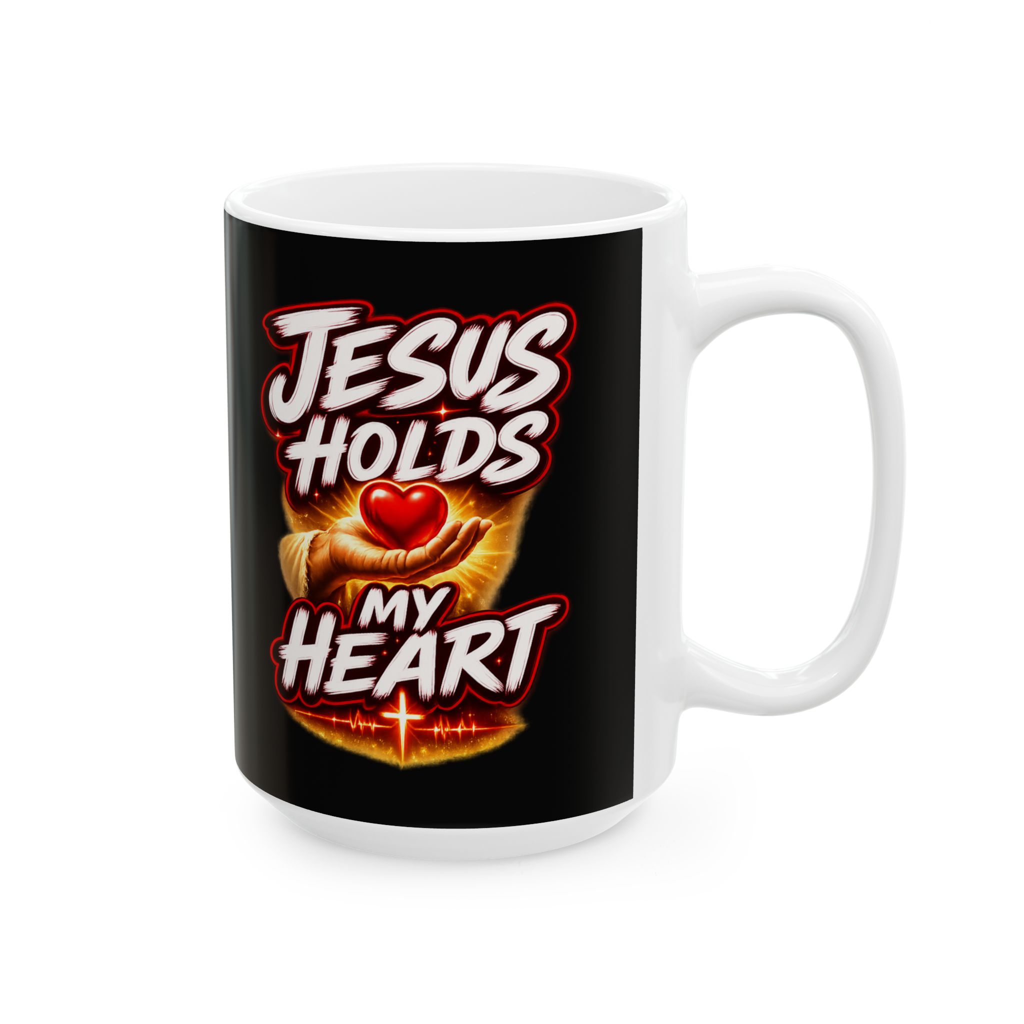Jesus Owns My Heart — Crimson Mercy Coffee Mug - Image 11