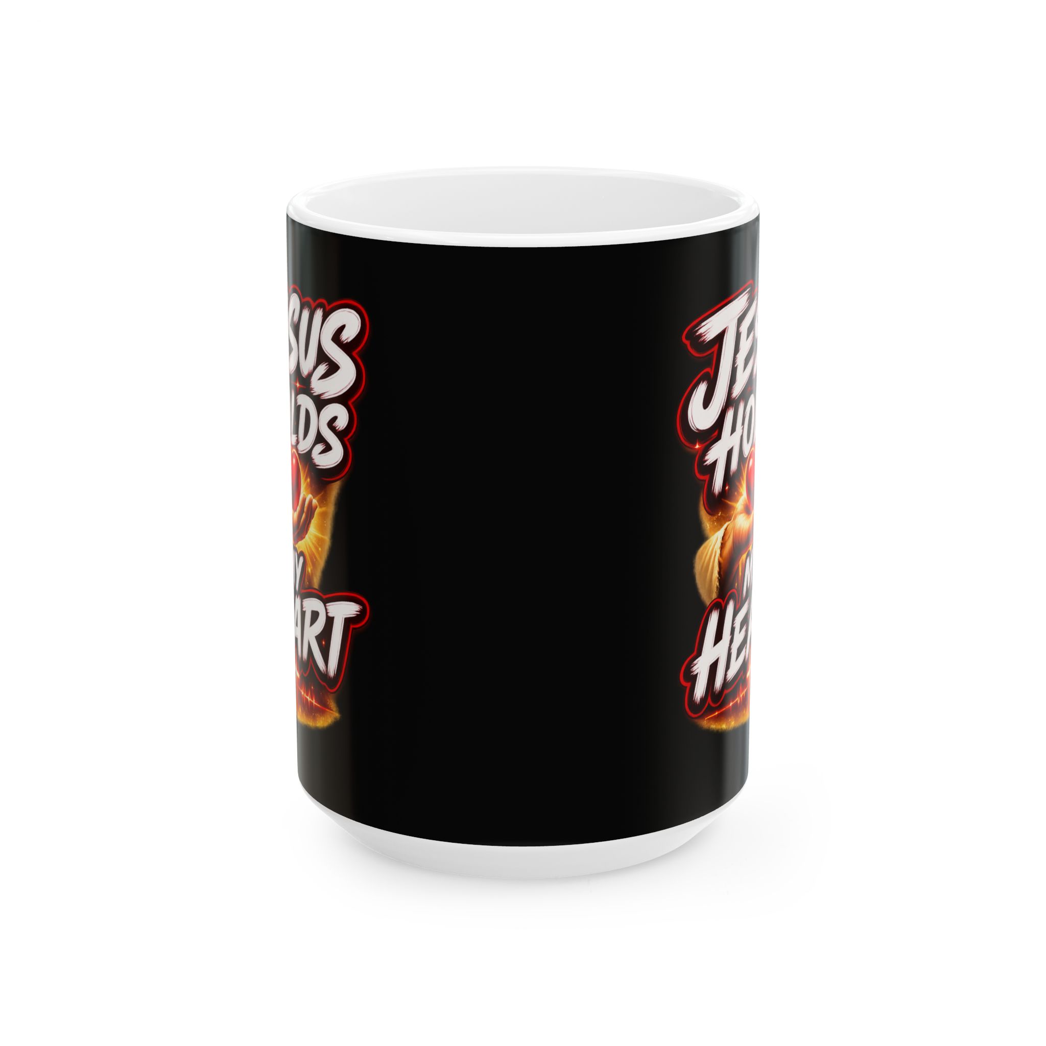 Jesus Owns My Heart — Crimson Mercy Coffee Mug - Image 8