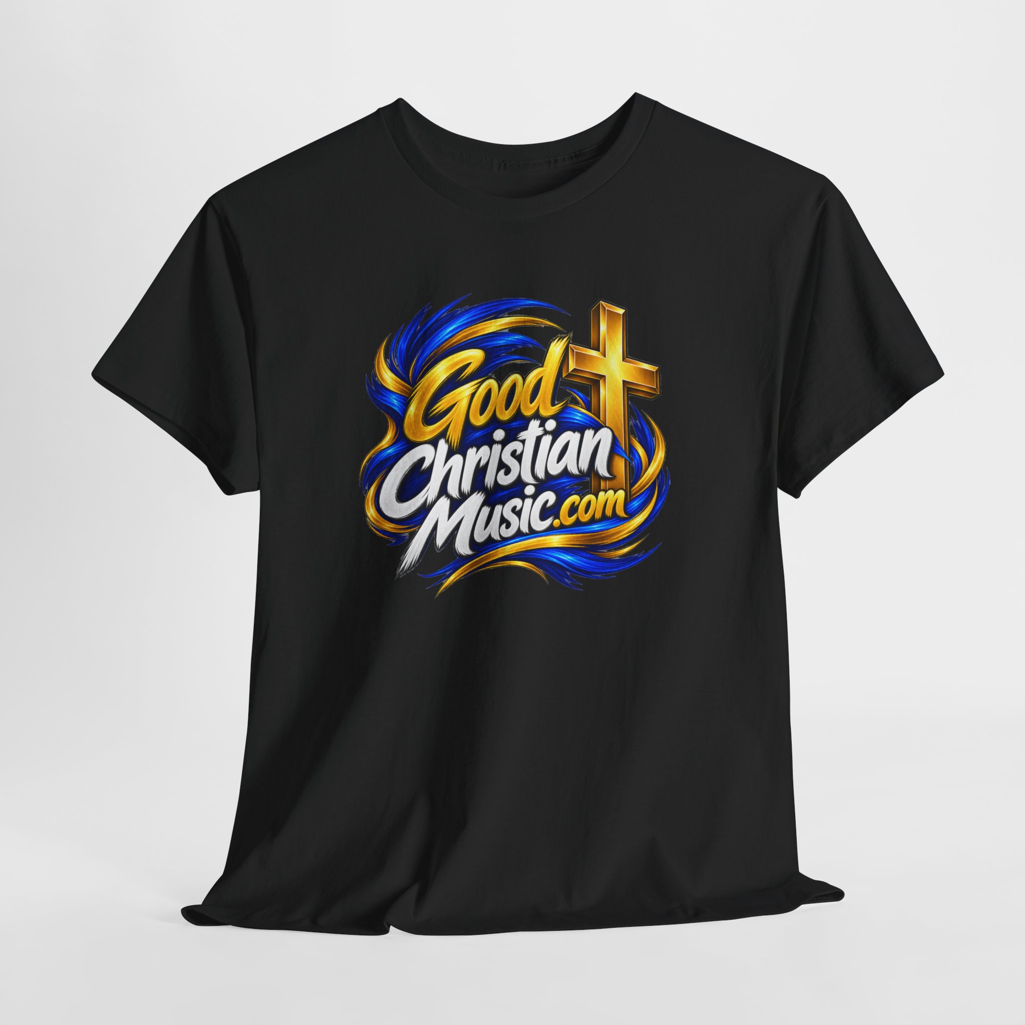 GoodChristianMusic.com Unisex Heavy Cotton Tee, - Image 55