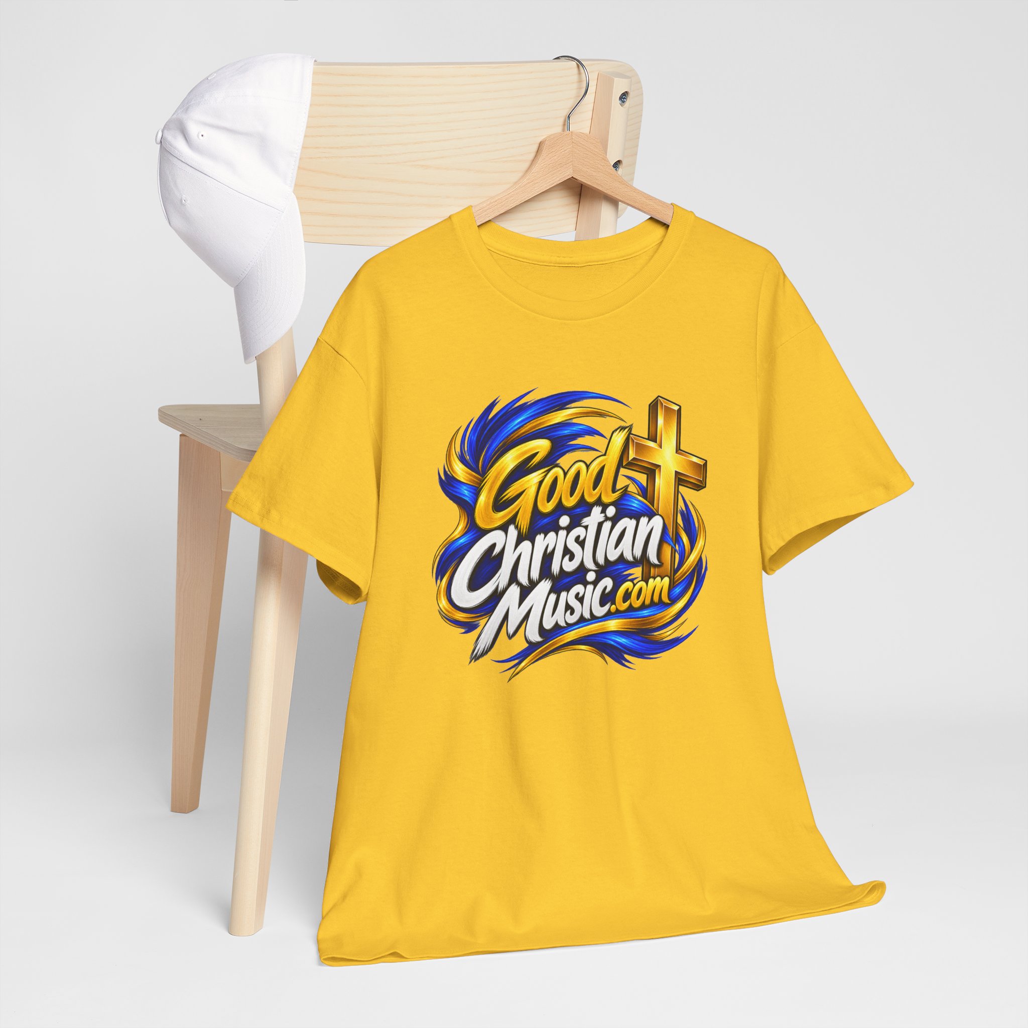 GoodChristianMusic.com Unisex Heavy Cotton Tee, - Image 18