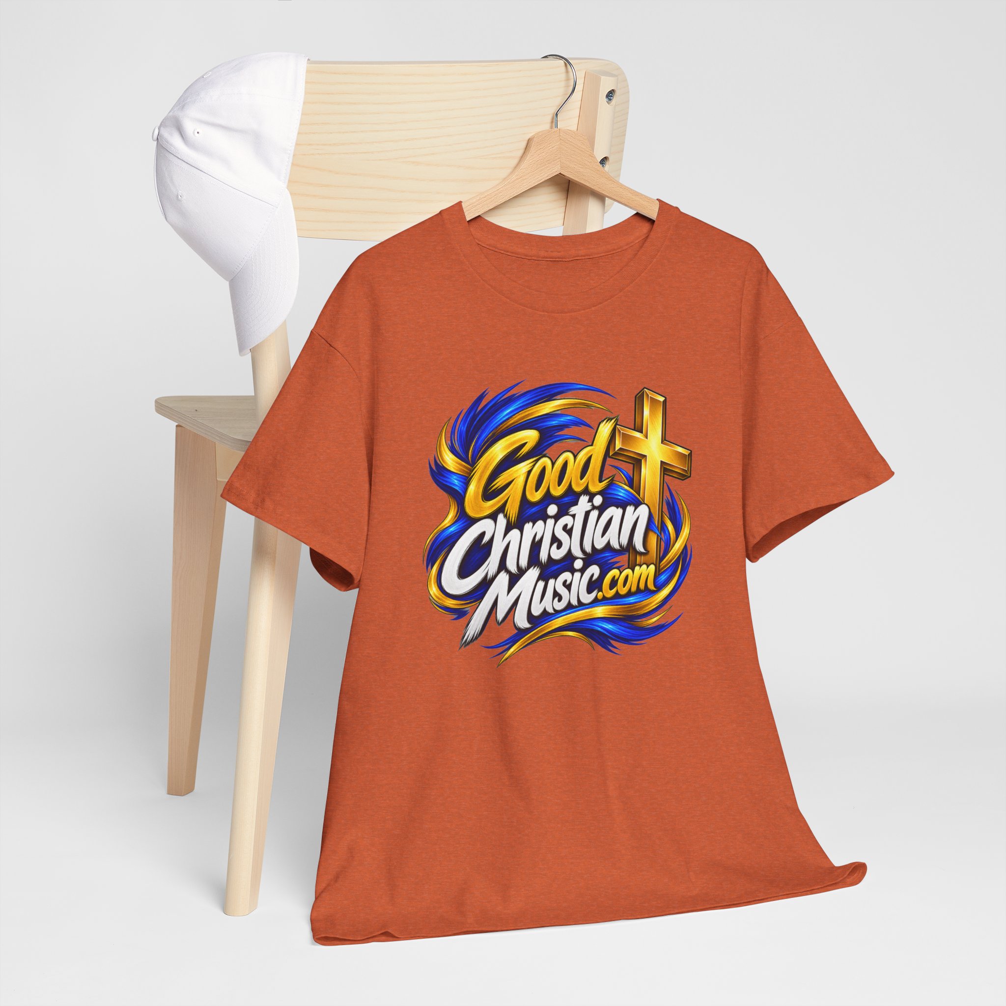 GoodChristianMusic.com Unisex Heavy Cotton Tee, - Image 12