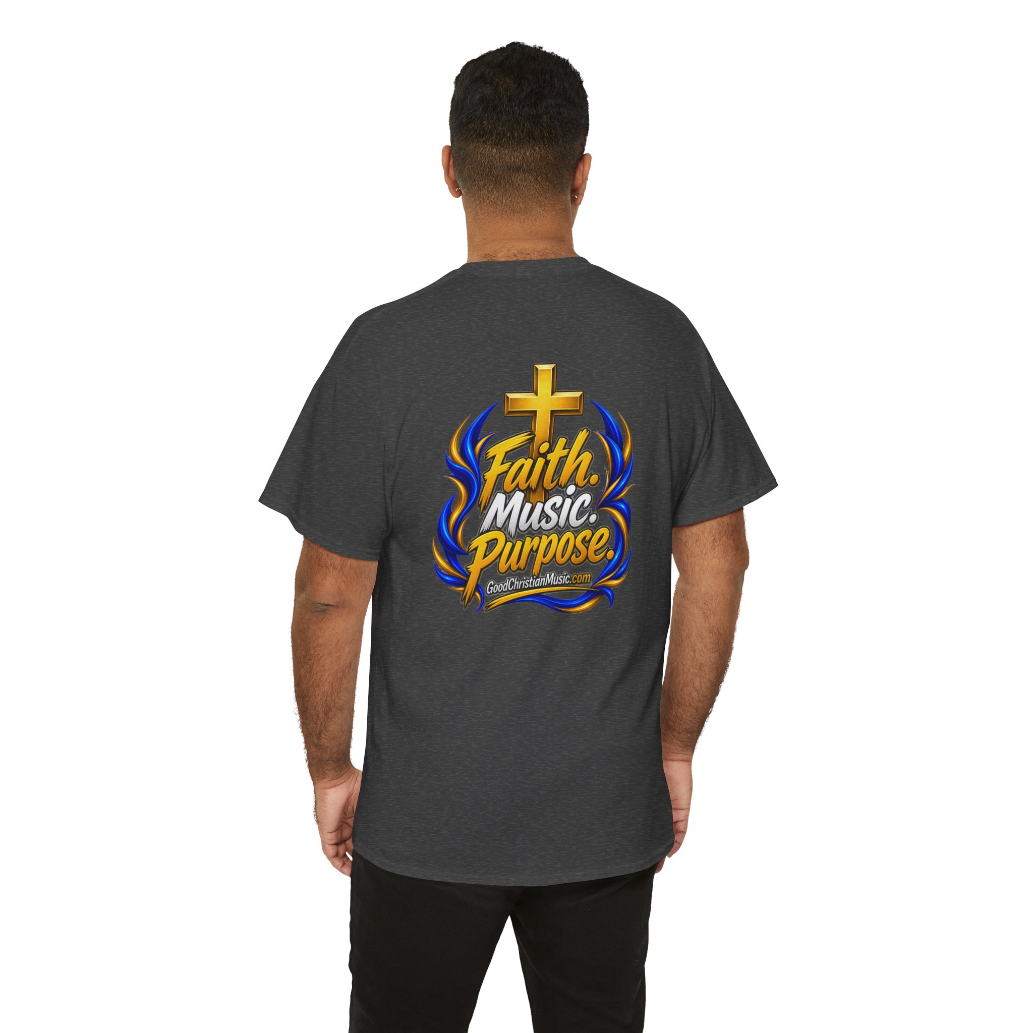 GoodChristianMusic.com Unisex Heavy Cotton Tee, - Image 28